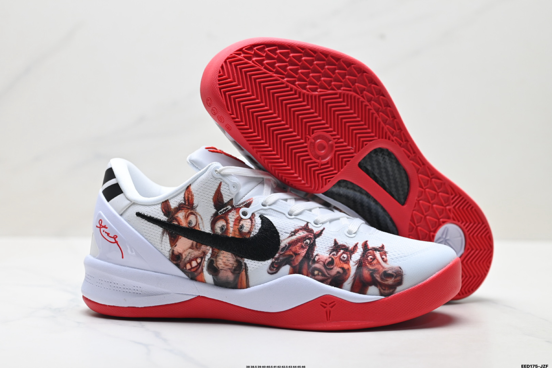 纯原Nike Zoom Kobe VIII 马年限定 CNY新年款 耐克 科比8代系列 低帮复刻实战运动低帮文化篮球鞋 HF2793-010