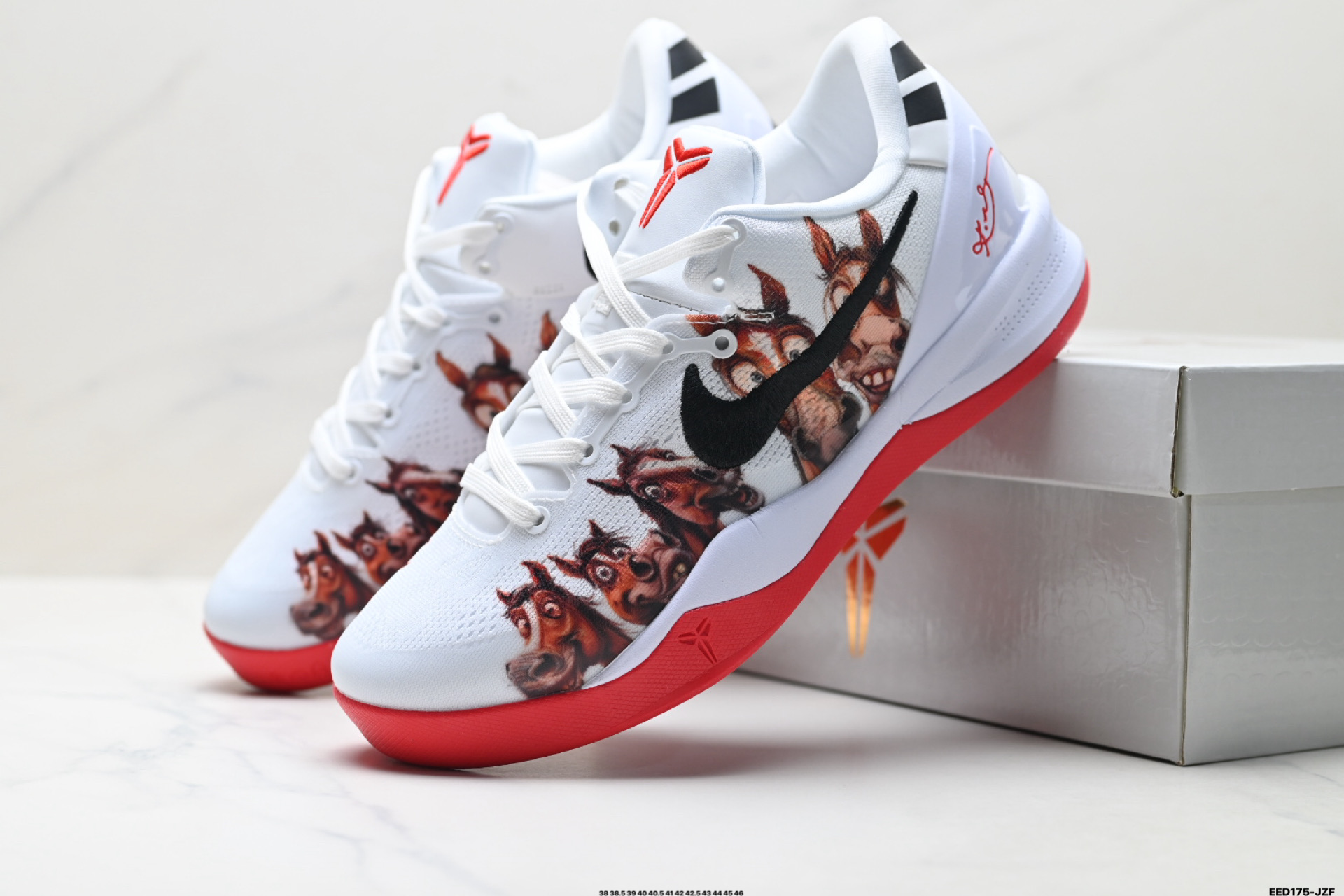 纯原Nike Zoom Kobe VIII 马年限定 CNY新年款 耐克 科比8代系列 低帮复刻实战运动低帮文化篮球鞋 HF2793-010