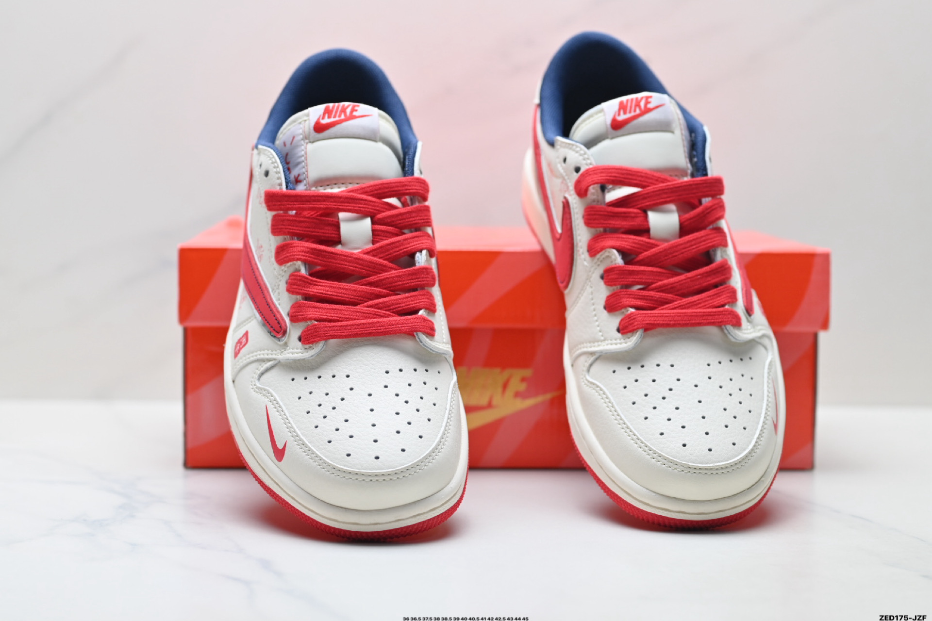 Nike Air Jordan 1 x Travis Scott AJ1倒勾 乔一倒钩 ‘DIY’定制 耐克 低帮文化篮球鞋 CX5050-Y67