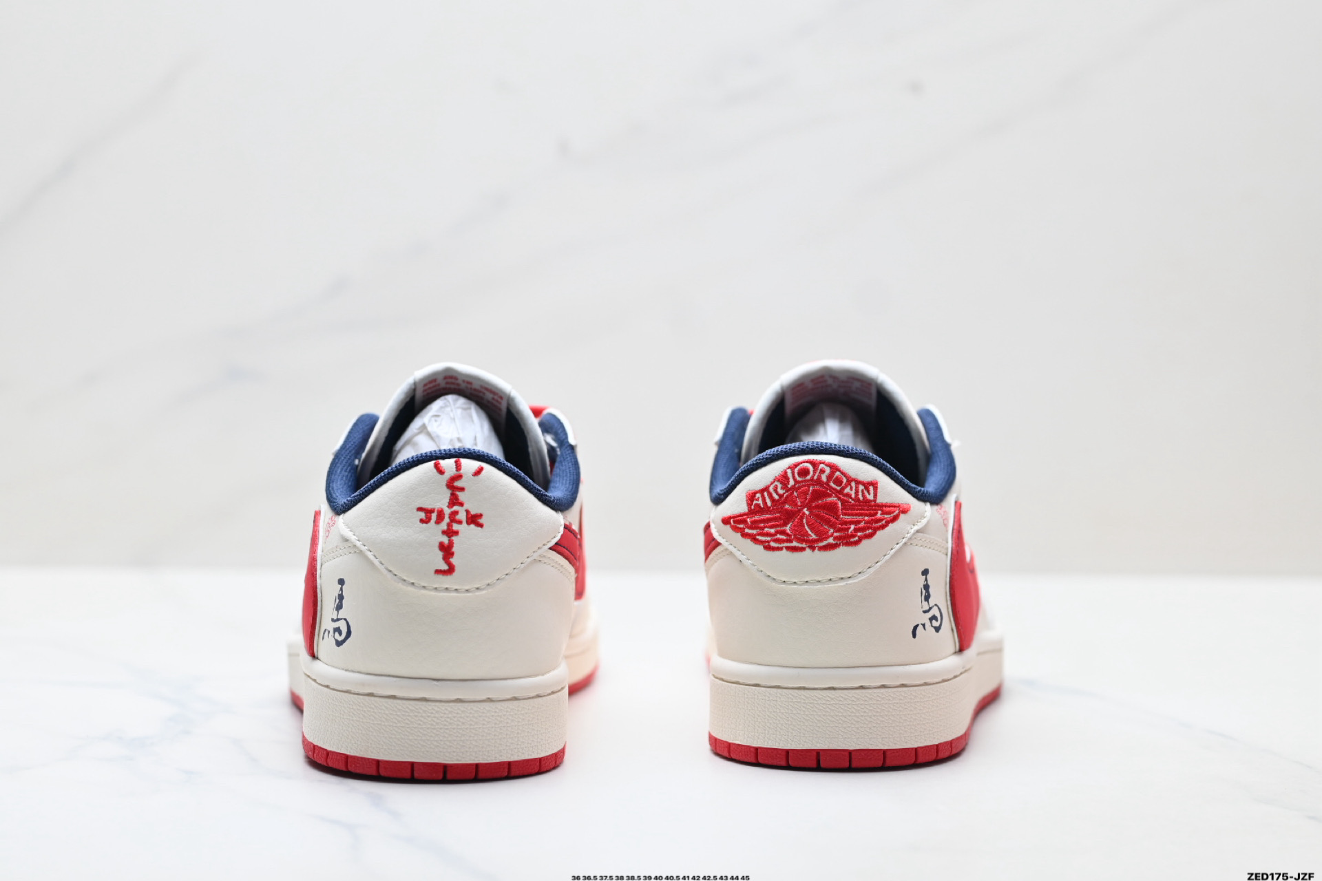 Nike Air Jordan 1 x Travis Scott AJ1倒勾 乔一倒钩 ‘DIY’定制 耐克 低帮文化篮球鞋 CX5050-Y67