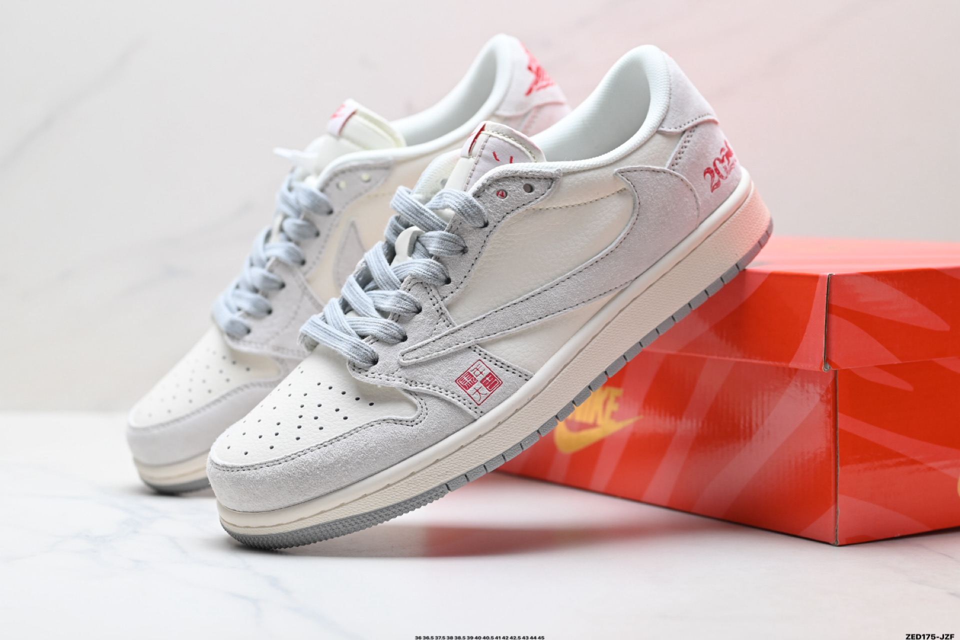 Nike Air Jordan 1 x Travis Scott AJ1倒勾 乔一倒钩 ‘DIY’定制 耐克 低帮文化篮球鞋 JY6988-124