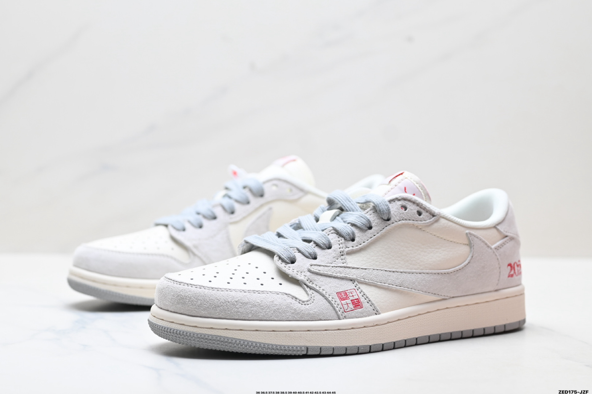 Nike Air Jordan 1 x Travis Scott AJ1倒勾 乔一倒钩 ‘DIY’定制 耐克 低帮文化篮球鞋 JY6988-124