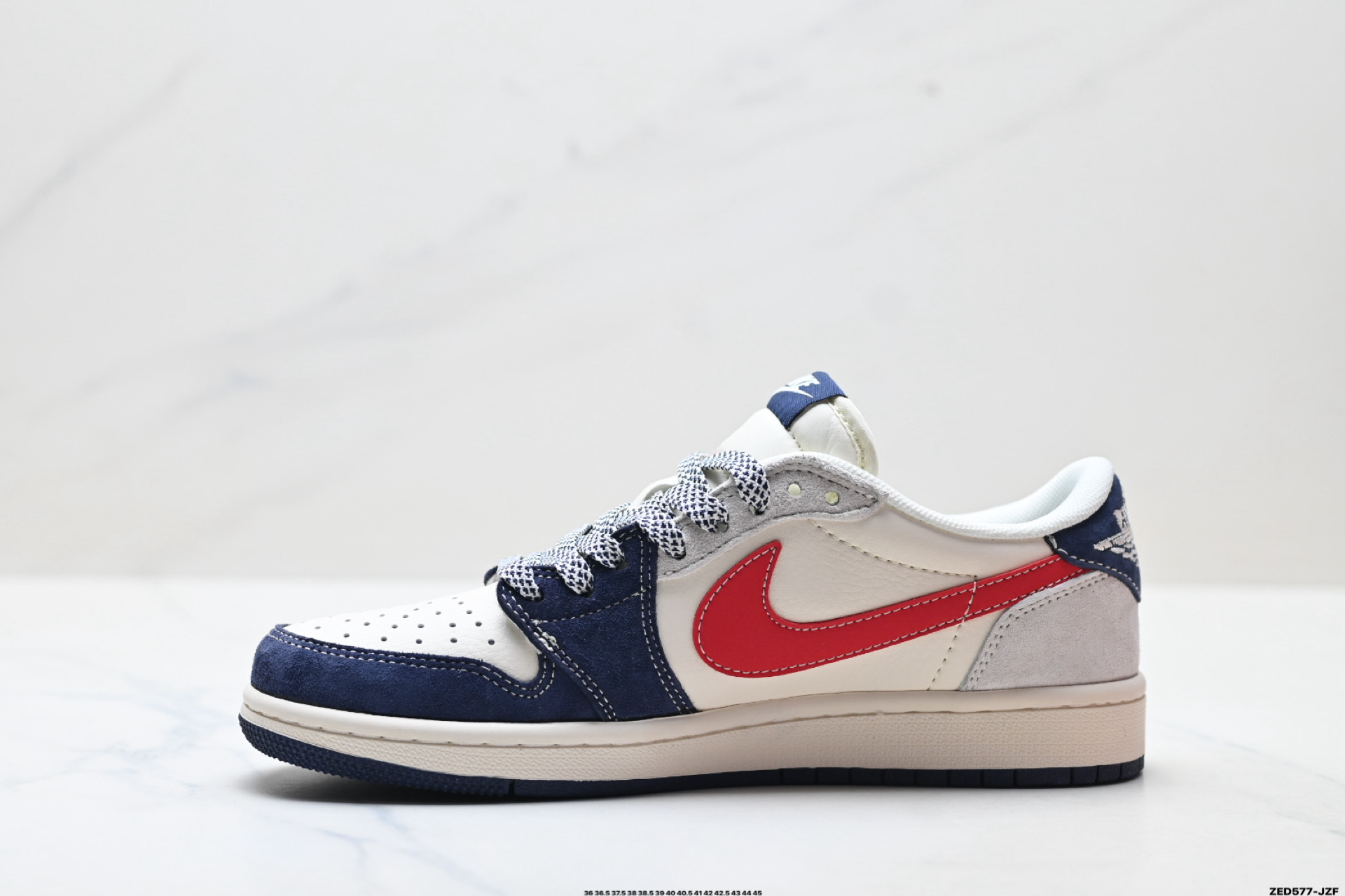 Nike Air Jordan 1 x Travis Scott AJ1倒勾 乔一倒钩 ‘DIY’定制 耐克 低帮文化篮球鞋 SD6868-121