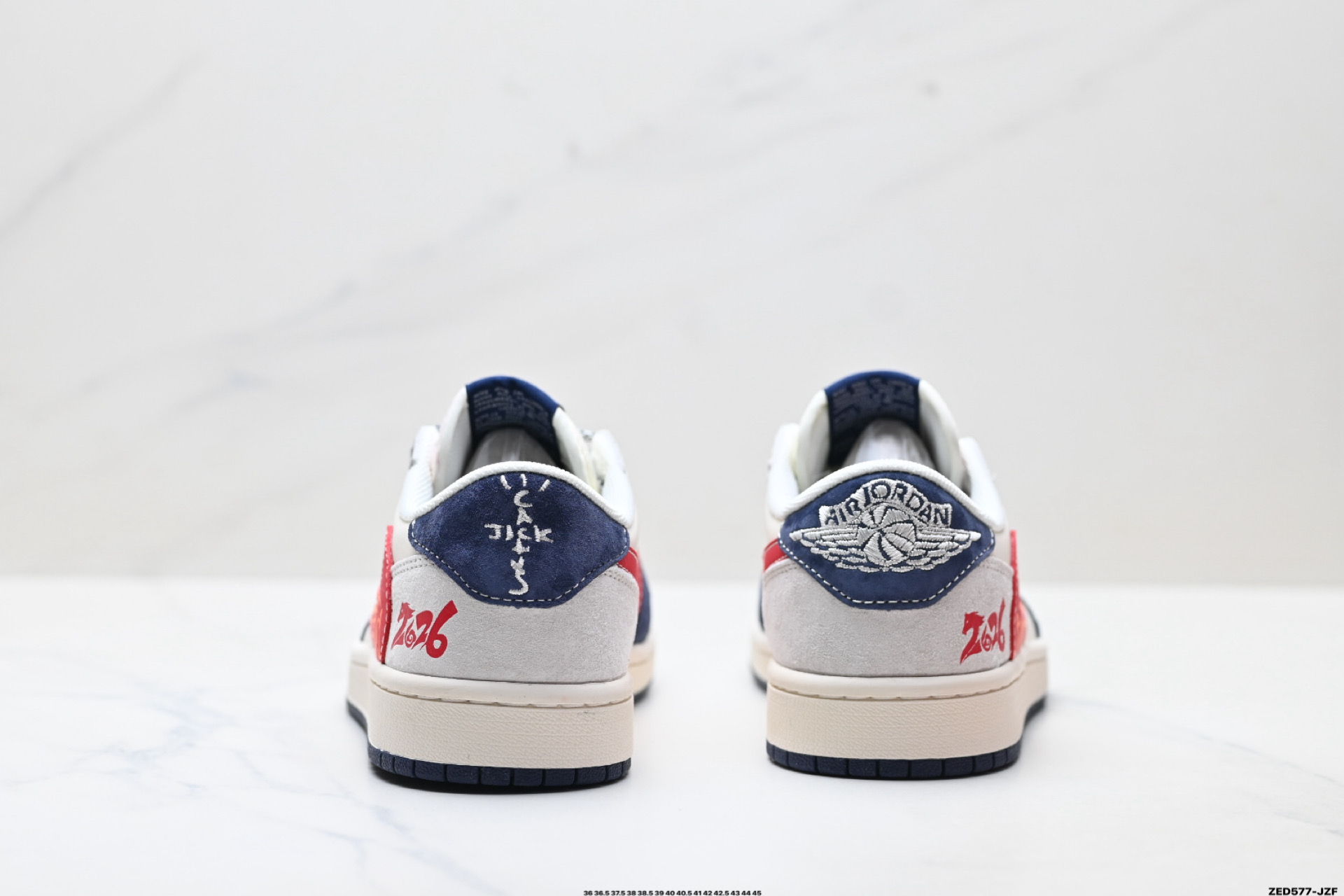 Nike Air Jordan 1 x Travis Scott AJ1倒勾 乔一倒钩 ‘DIY’定制 耐克 低帮文化篮球鞋 SD6868-121