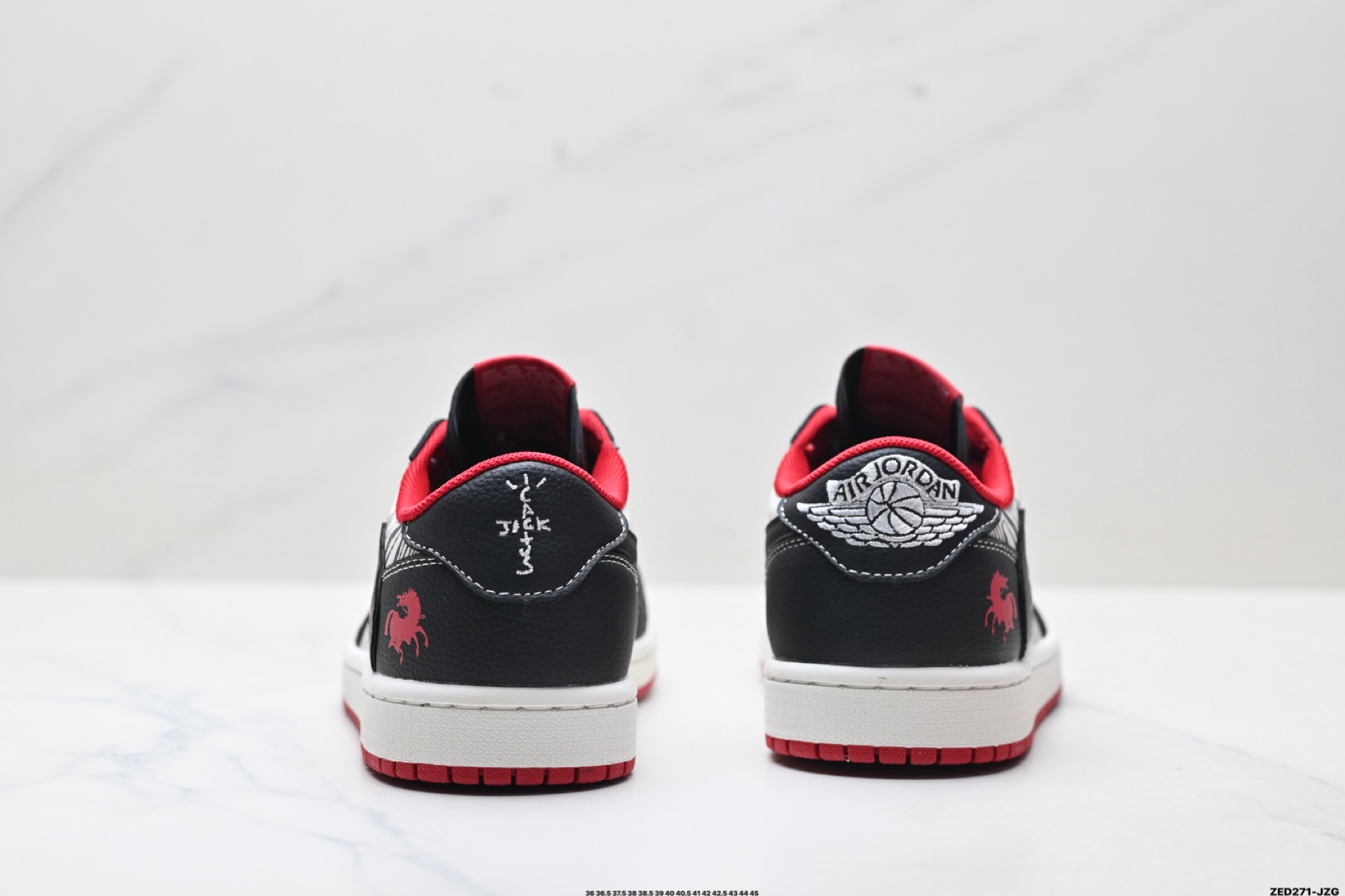 280 Nike Air Jordan 1 x Travis Scott AJ1倒勾 乔一倒钩 ‘DIY’定制 耐克 低帮文化篮球鞋 DZ2688-109