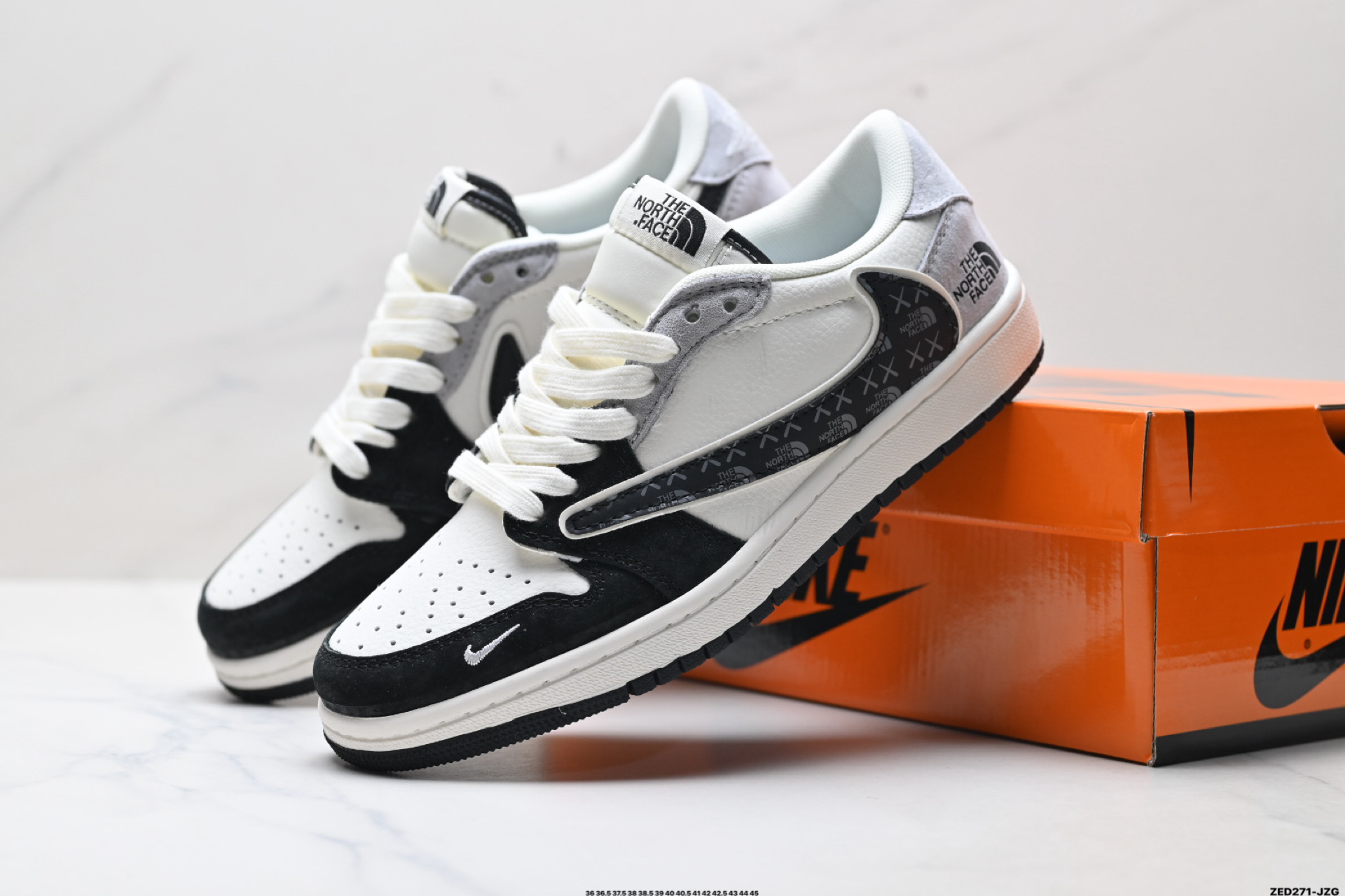 280 Nike Air Jordan 1 x Travis Scott AJ1倒勾 乔一倒钩 ‘DIY’定制 耐克 低帮文化篮球鞋 JW1188-172