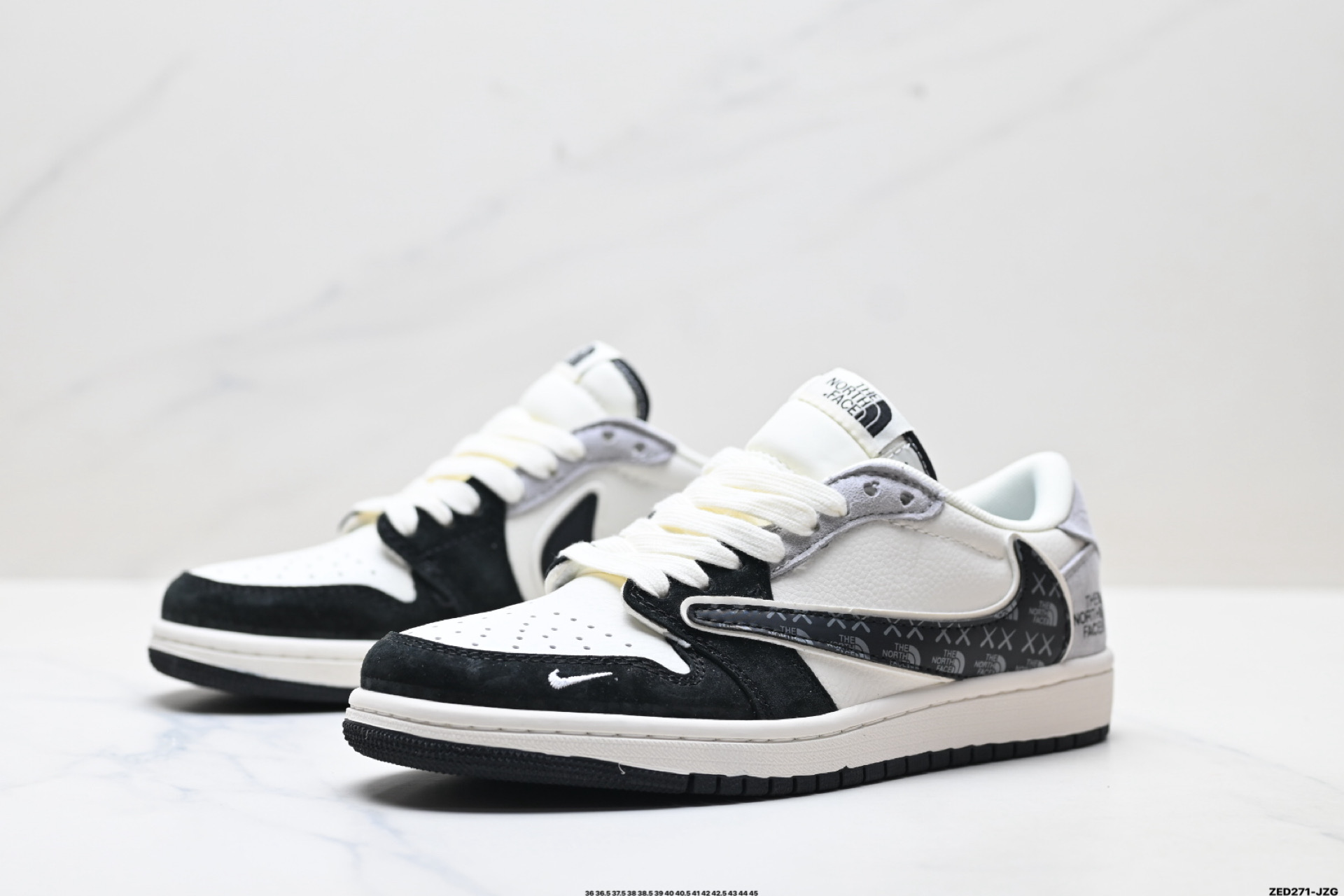 280 Nike Air Jordan 1 x Travis Scott AJ1倒勾 乔一倒钩 ‘DIY’定制 耐克 低帮文化篮球鞋 JW1188-172