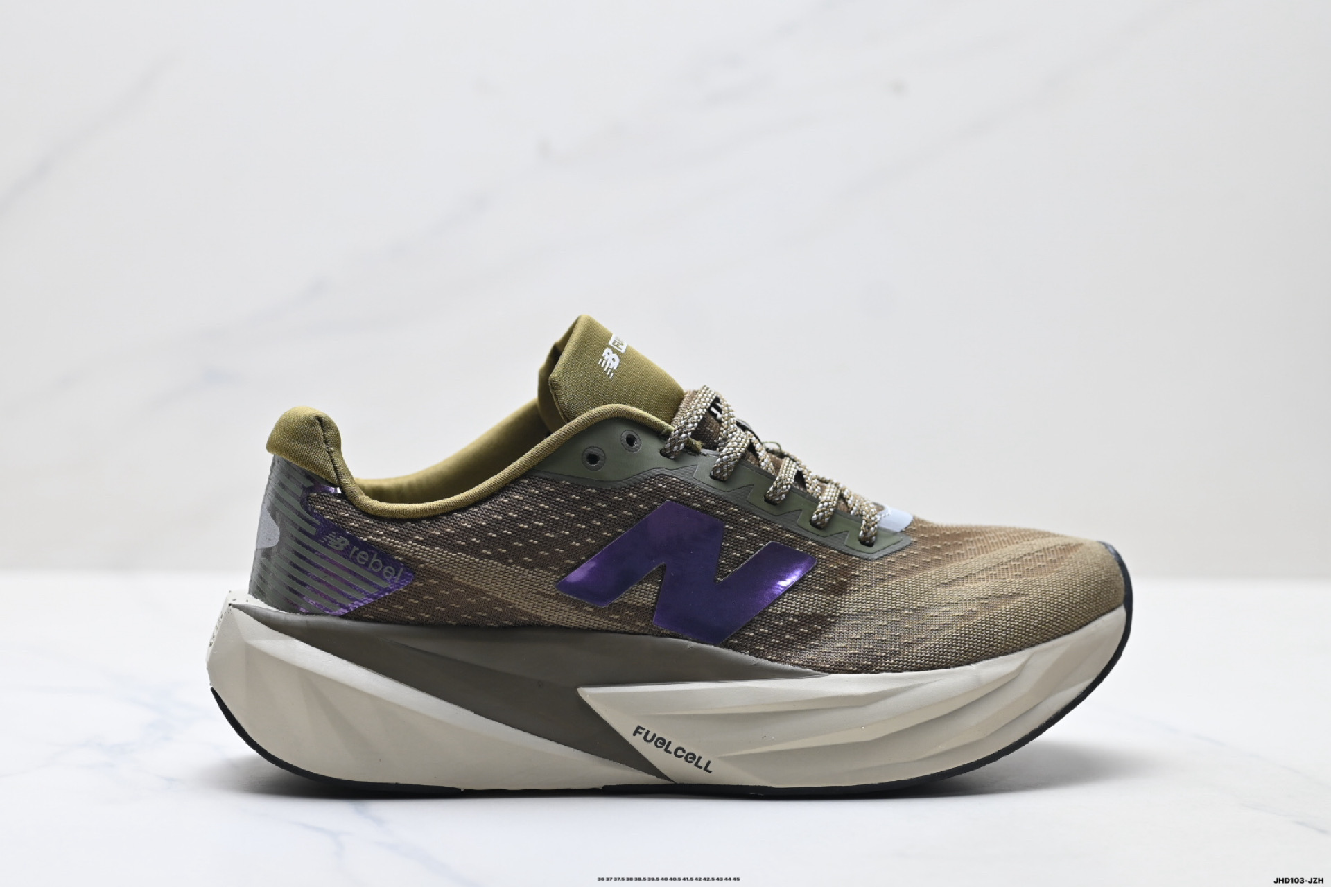 New Balance 新百伦FuelCell 简约 织物 网布防滑耐磨透气轻便 低帮 马拉松跑步鞋 MFCXPB5