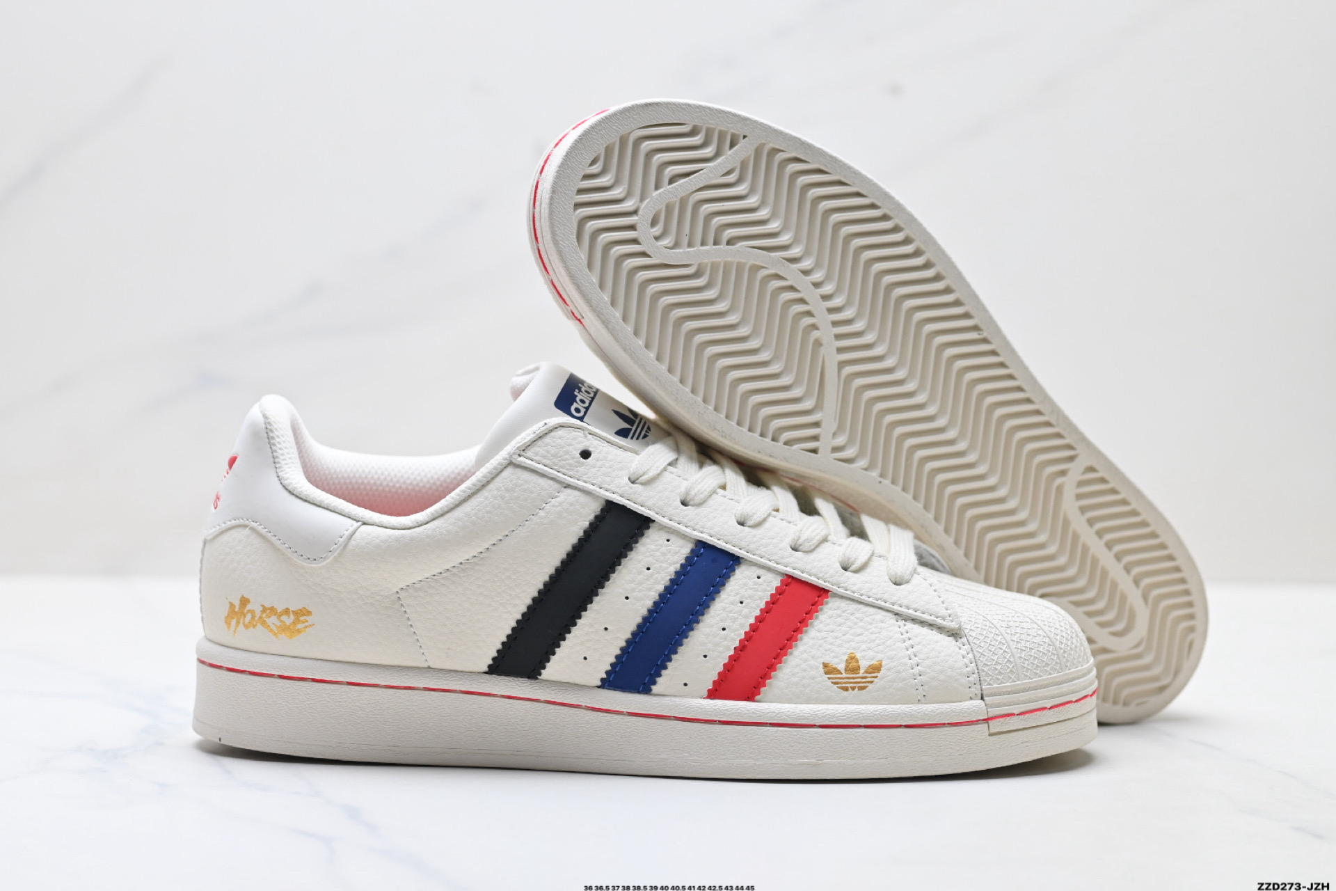 Adidas Originals Super阿迪达斯 三叶草 贝壳头’DIY’系列低帮经典百搭休闲运动板鞋 LX0916