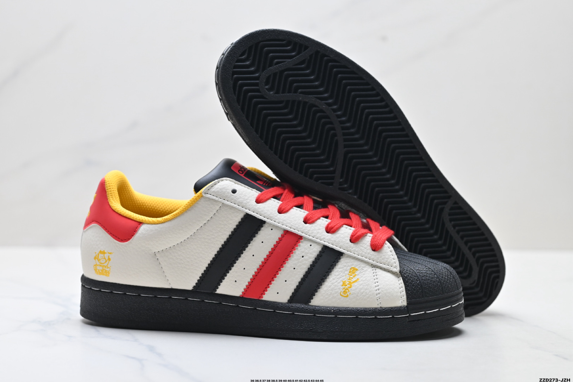 Adidas Originals Super阿迪达斯 三叶草 贝壳头’DIY’系列低帮经典百搭休闲运动板鞋 LX0916