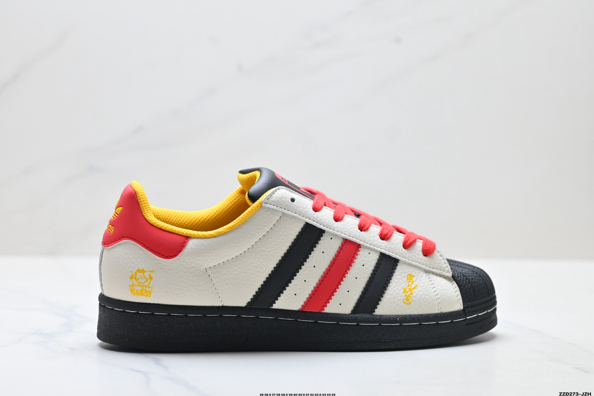 Adidas Originals Super阿迪达斯 三叶草 贝壳头’DIY’系列低帮经典百搭休闲运动板鞋 LX0916