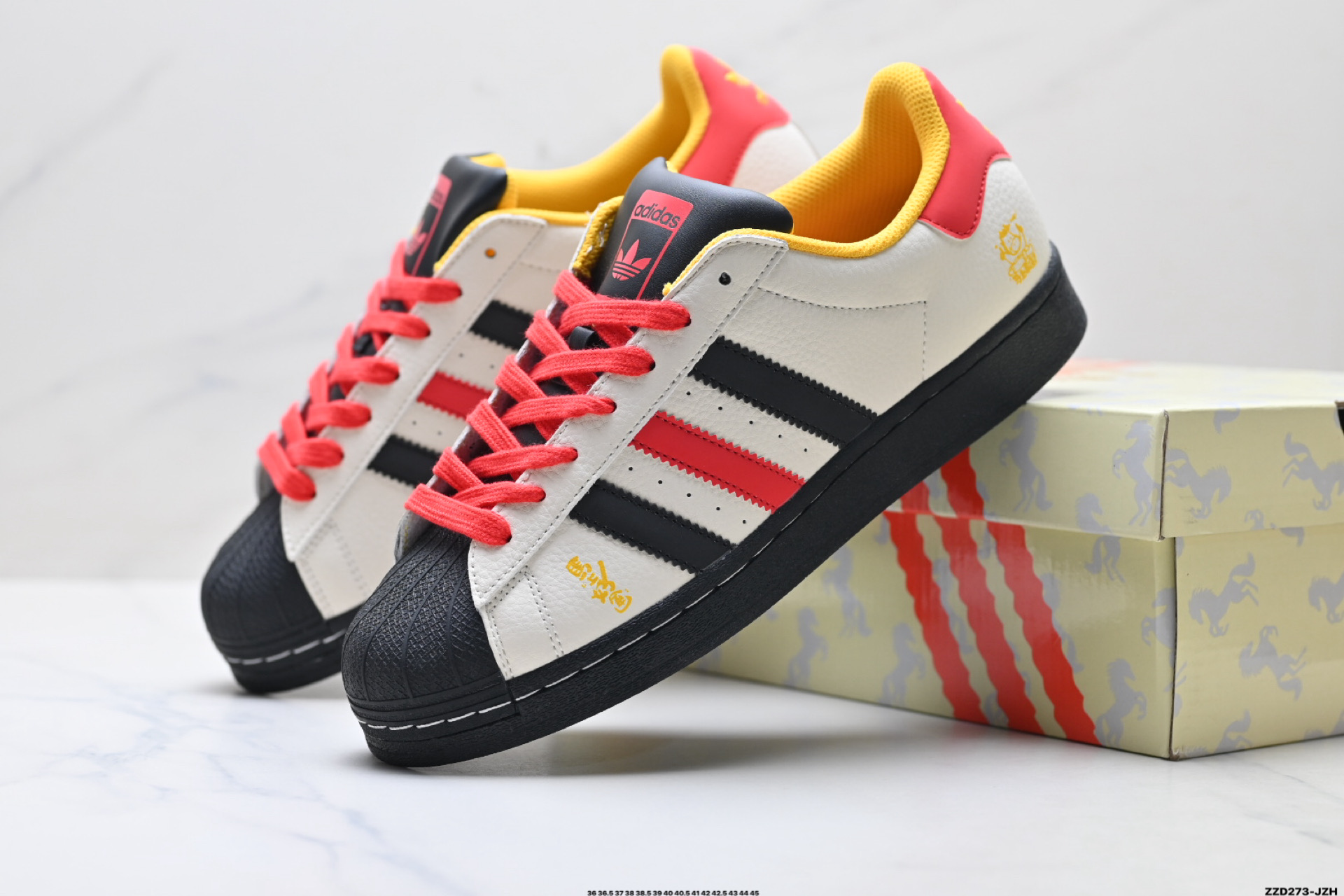Adidas Originals Super阿迪达斯 三叶草 贝壳头’DIY’系列低帮经典百搭休闲运动板鞋 LX0916