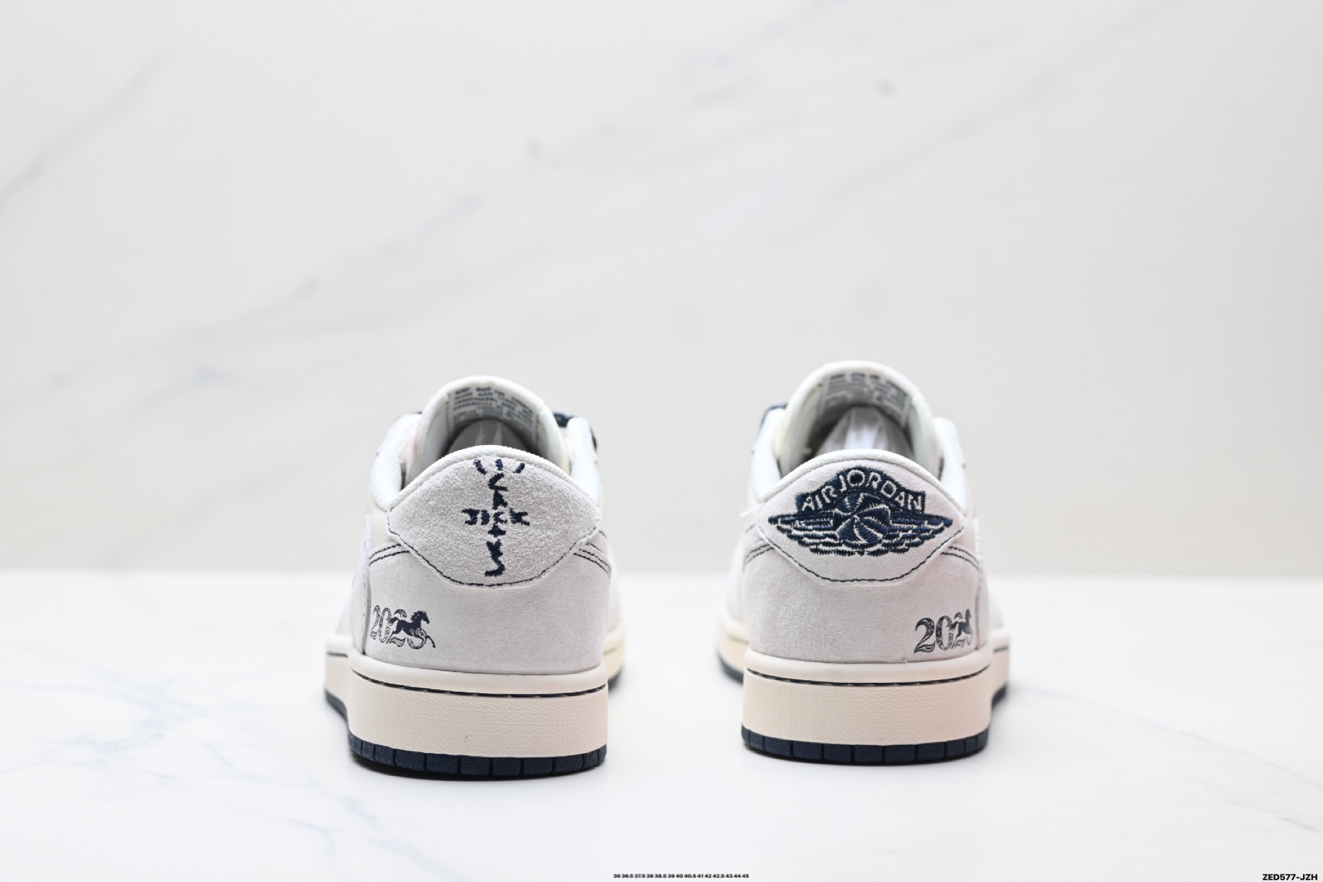 Nike Air Jordan 1 x Travis Scott AJ1倒勾 乔一倒钩 ‘DIY’定制 耐克 低帮文化篮球鞋 SD6868-120