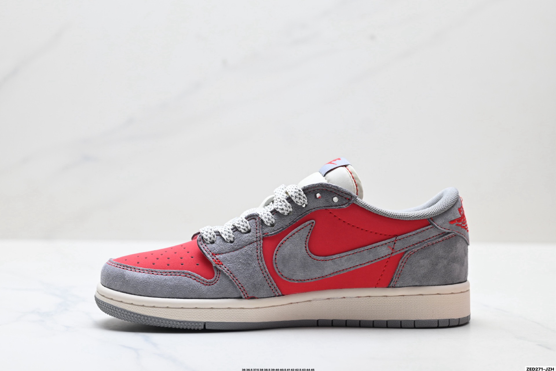 Nike Air Jordan 1 x Travis Scott AJ1倒勾 乔一倒钩 ‘DIY’定制 耐克 低帮文化篮球鞋 JJ2508-105