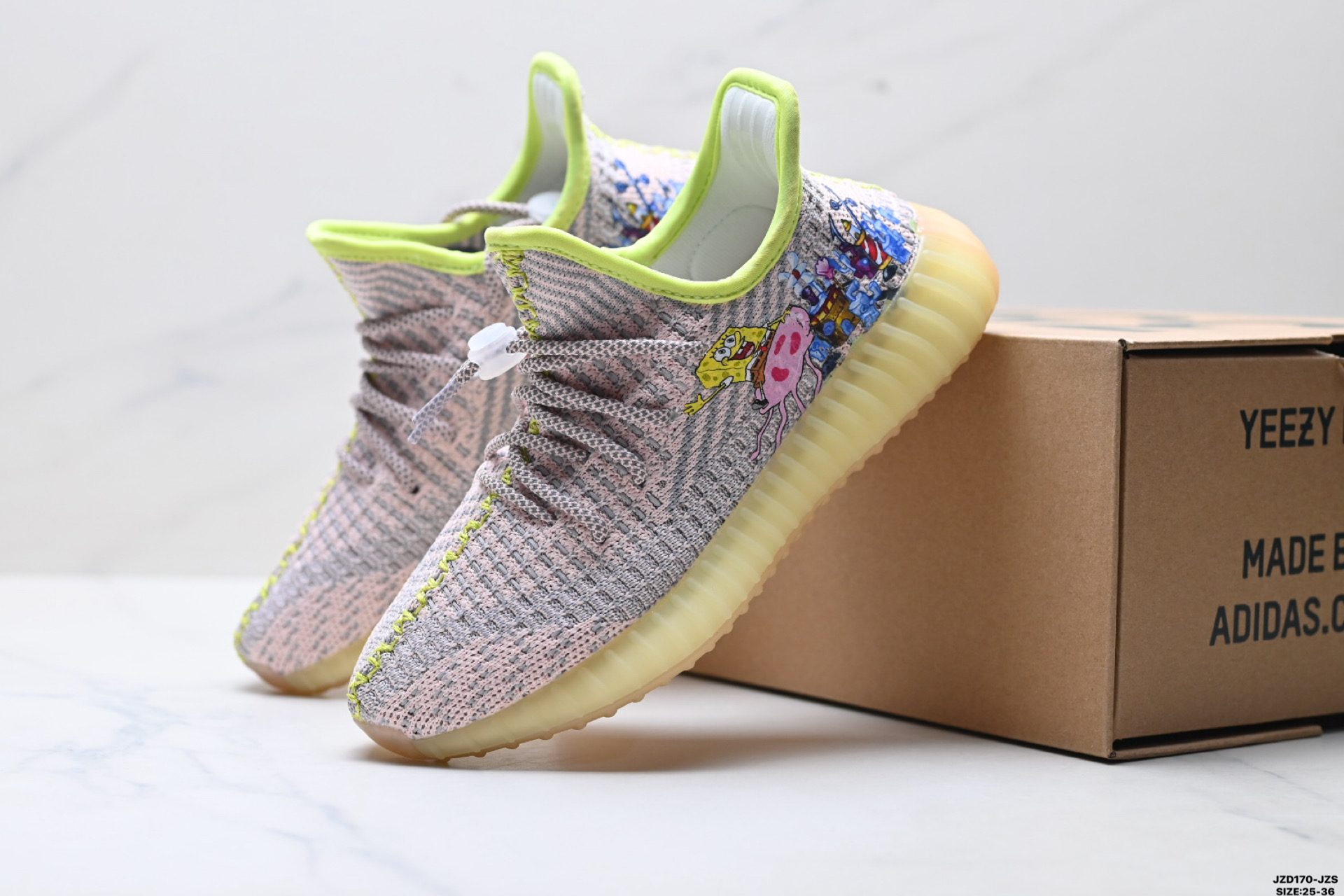 童鞋Adidas Yeezy Boost 350V2 阿迪达斯椰子童鞋 爆米花休闲运动跑鞋 GC9833