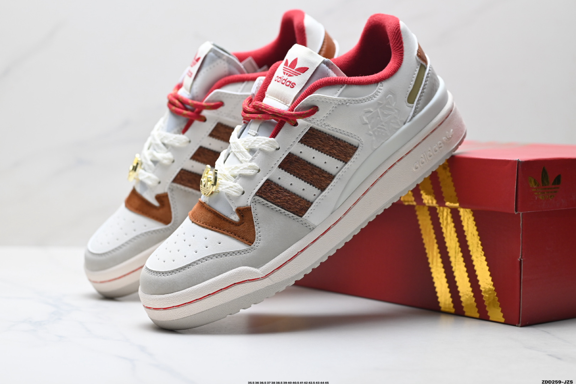 Adidas Forum Low CL 马年限定 CNY新年款 阿迪达斯 低帮百搭潮流休闲板鞋 KJ8751