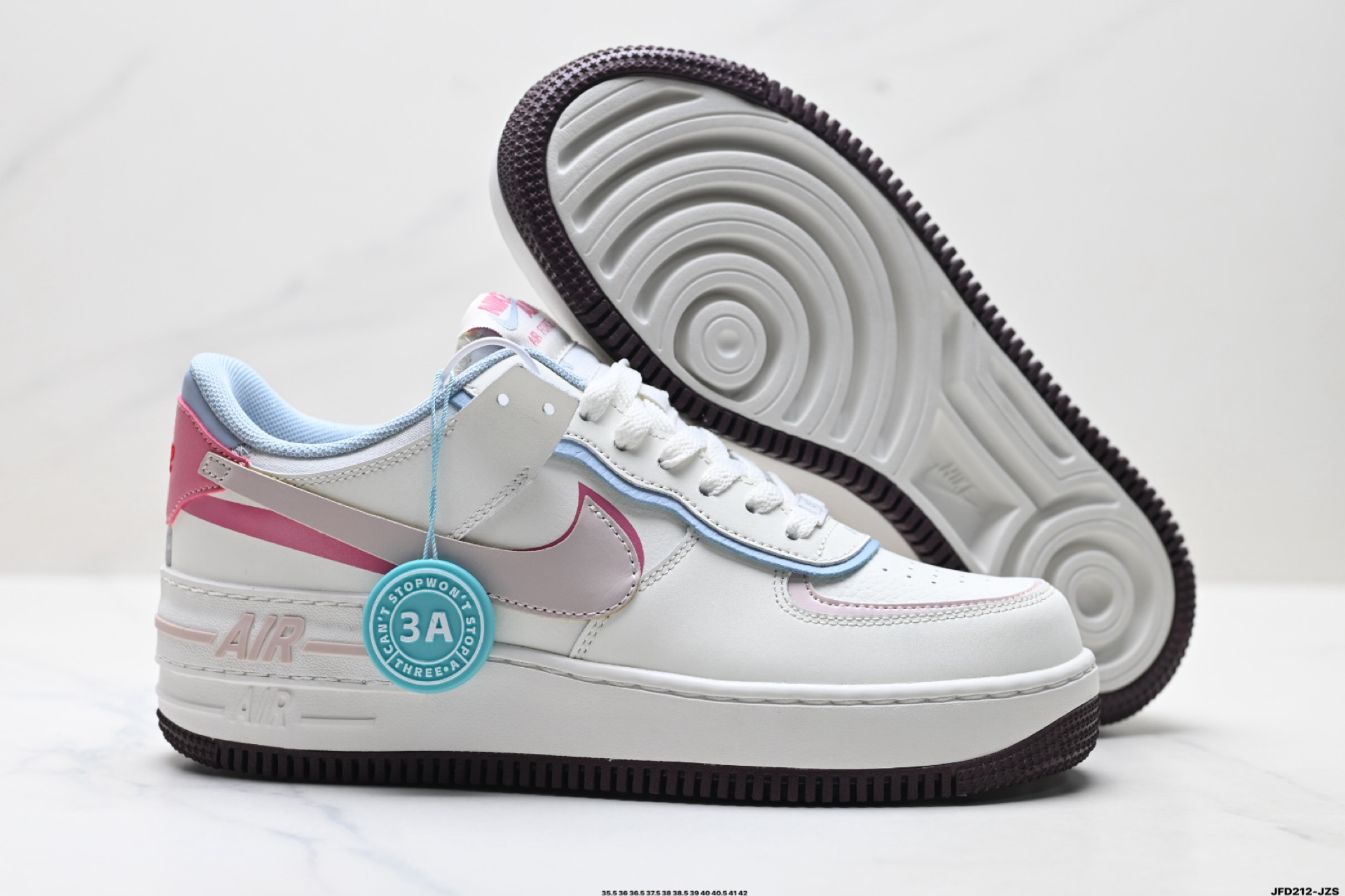 190 耐克NIKE WMNS Air Force 1 Shadow全新少女系解构主义设计 马卡龙空军一号轻量增高低帮百搭板鞋 IQ9803-161-Chinese UA Cheap High Quatity Brand Clothes Bags handbags Sneakers wholesale wholesaler seller from China Factory suppliers Fashion Clothing Shoes best Quality Beautiful Price 190 耐克NIKE WMNS Air Force 1 Shadow全新少女系解构主义设计 马卡龙空军一号轻量增高低帮百搭板鞋 IQ9803-161