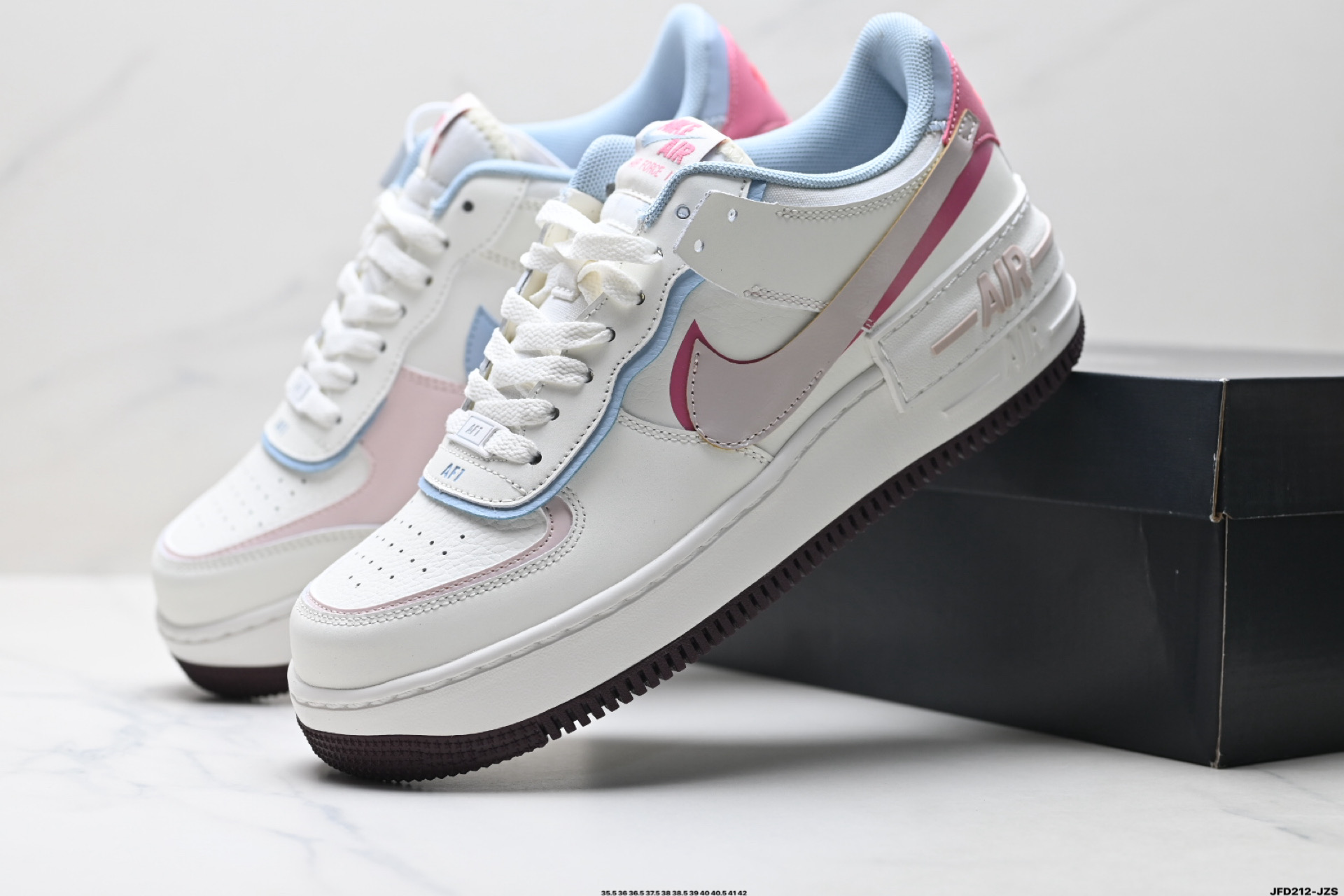 190 耐克NIKE WMNS Air Force 1 Shadow全新少女系解构主义设计 马卡龙空军一号轻量增高低帮百搭板鞋 IQ9803-161-Chinese UA Cheap High Quatity Brand Clothes Bags handbags Sneakers wholesale wholesaler seller from China Factory suppliers Fashion Clothing Shoes best Quality Beautiful Price 190 耐克NIKE WMNS Air Force 1 Shadow全新少女系解构主义设计 马卡龙空军一号轻量增高低帮百搭板鞋 IQ9803-161
