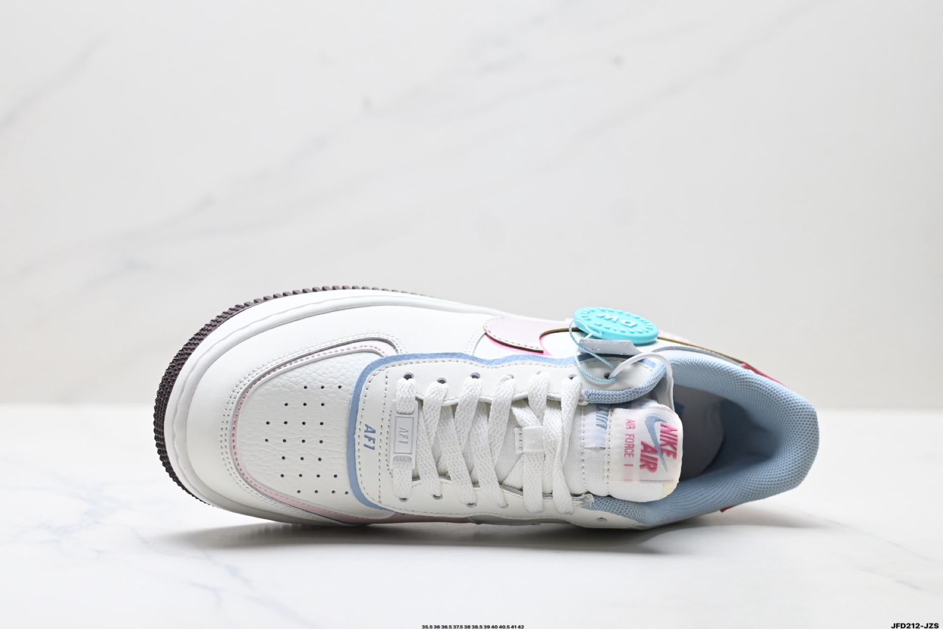190 耐克NIKE WMNS Air Force 1 Shadow全新少女系解构主义设计 马卡龙空军一号轻量增高低帮百搭板鞋 IQ9803-161-Chinese UA Cheap High Quatity Brand Clothes Bags handbags Sneakers wholesale wholesaler seller from China Factory suppliers Fashion Clothing Shoes best Quality Beautiful Price 190 耐克NIKE WMNS Air Force 1 Shadow全新少女系解构主义设计 马卡龙空军一号轻量增高低帮百搭板鞋 IQ9803-161