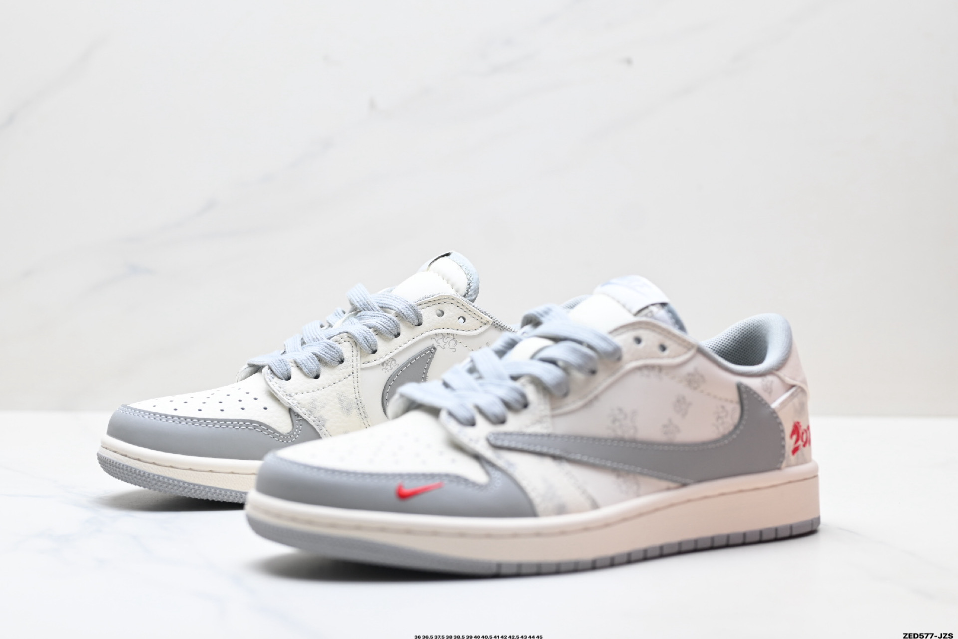 280 Nike Air Jordan 1 x Travis Scott AJ1倒勾 乔一倒钩 ‘DIY’定制 耐克 低帮文化篮球鞋 XT6998-115