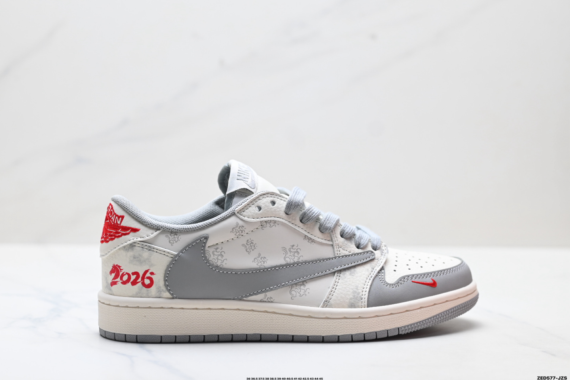 280 Nike Air Jordan 1 x Travis Scott AJ1倒勾 乔一倒钩 ‘DIY’定制 耐克 低帮文化篮球鞋 XT6998-115