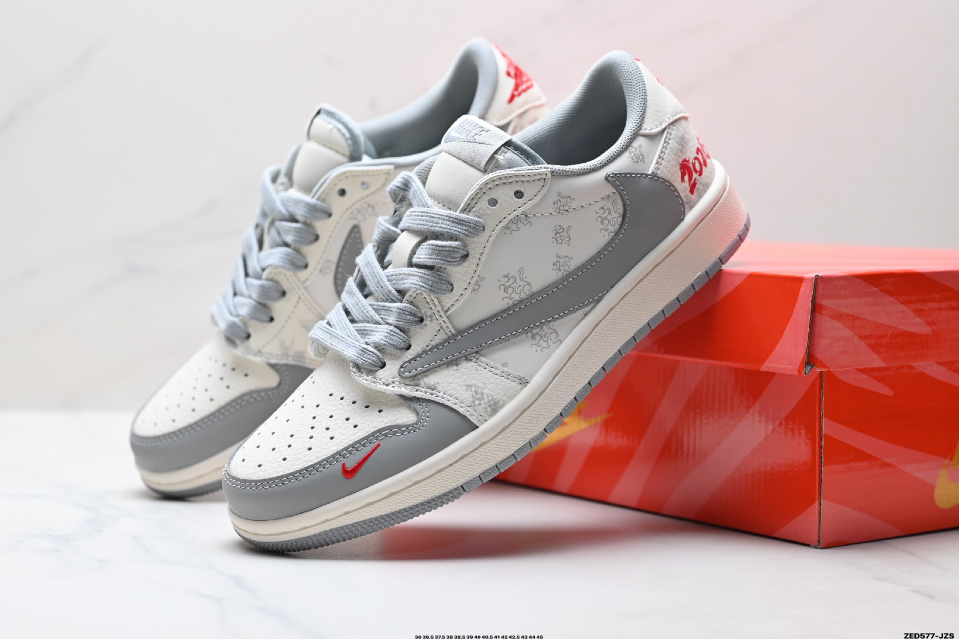280 Nike Air Jordan 1 x Travis Scott AJ1倒勾 乔一倒钩 ‘DIY’定制 耐克 低帮文化篮球鞋 XT6998-115