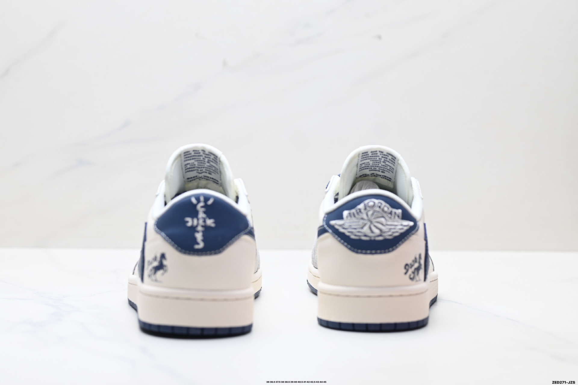 Nike Air Jordan 1 x Travis Scott AJ1倒勾 乔一倒钩 ‘DIY’定制 耐克 低帮文化篮球鞋 MY9969-803