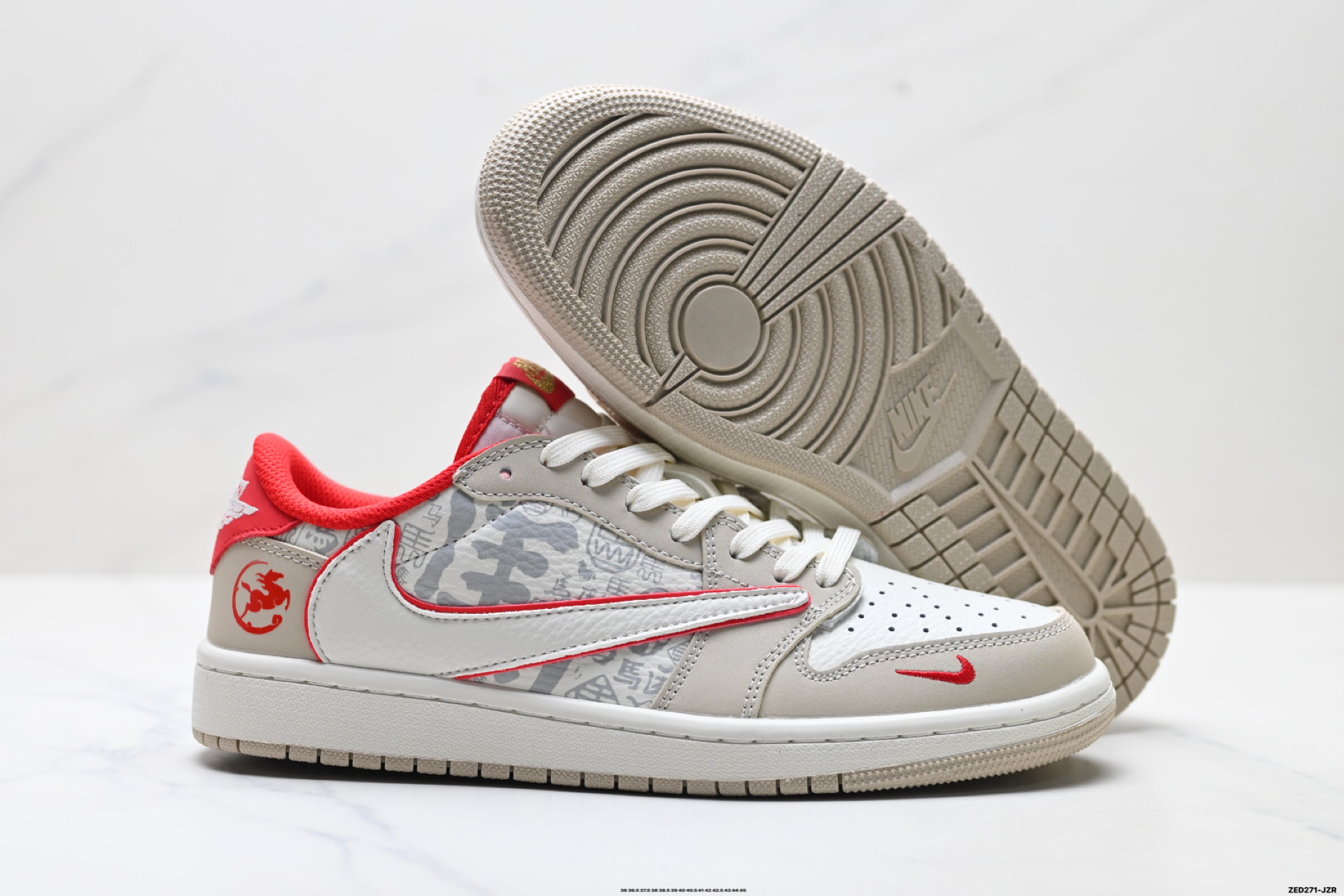 Nike Air Jordan 1 x Travis Scott AJ1倒勾 乔一倒钩 ‘DIY’定制 耐克 低帮文化篮球鞋 NH0601-062 Nike Air Jordan 1 x Travis Scott AJ1倒勾 乔一倒钩 ‘DIY’定制 耐克 低帮文化篮球鞋 NH0601-062
