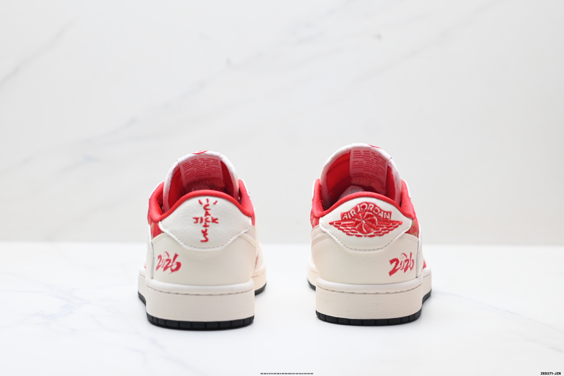 Nike Air Jordan 1 x Travis Scott AJ1倒勾 乔一倒钩 ‘DIY’定制 耐克 低帮文化篮球鞋 FC1688-252