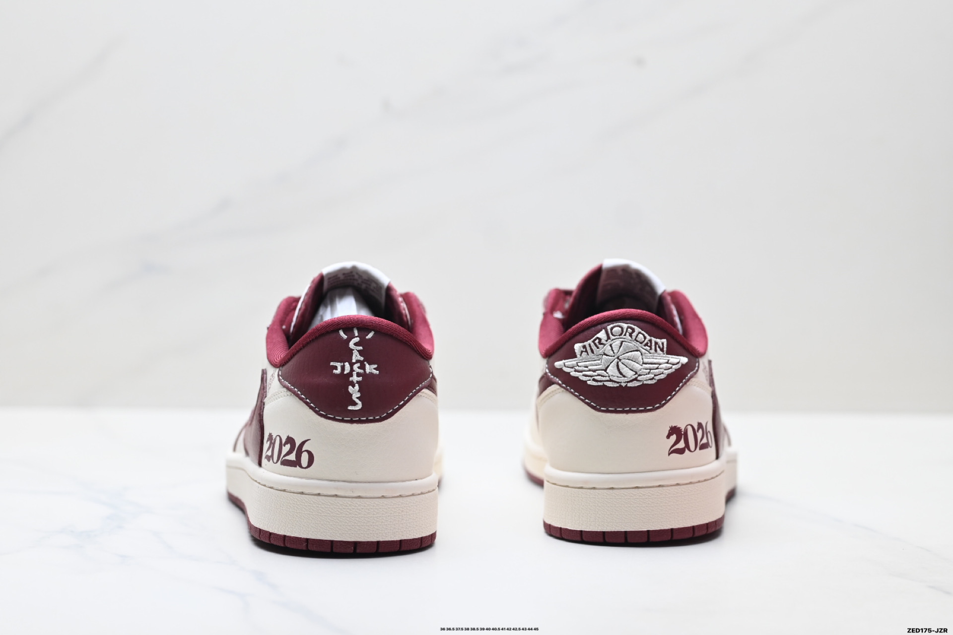 Nike Air Jordan 1 x Travis Scott AJ1倒勾 乔一倒钩 ‘DIY’定制 耐克 低帮文化篮球鞋 CX5050-Y66