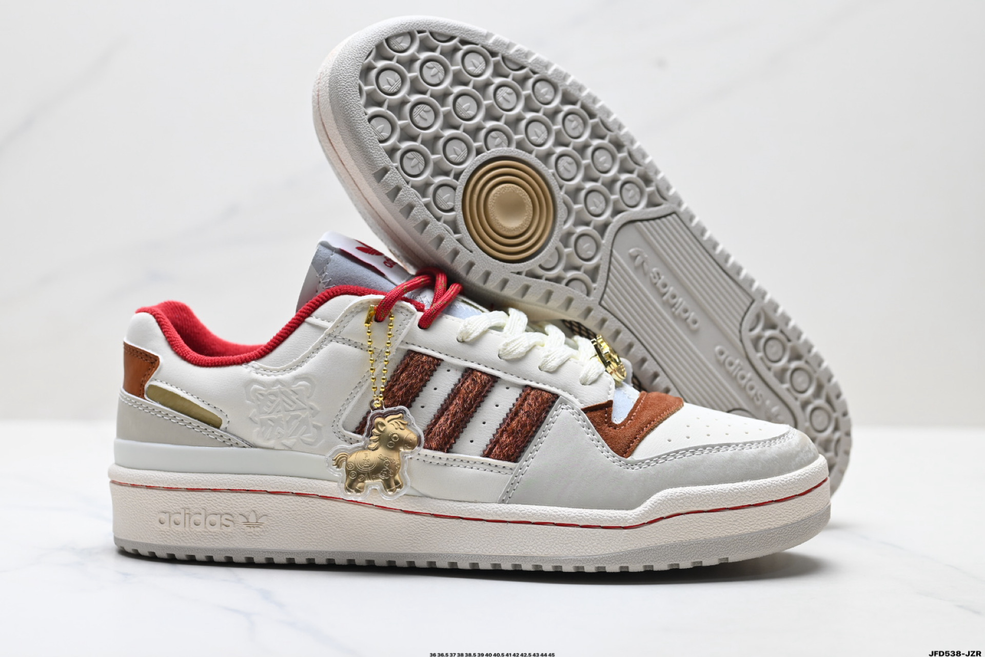 Adidas Forum Low CL 马年限定 CNY新年款 阿迪达斯 低帮百搭潮流休闲板鞋 KJ8751-Top High Quatity Cheap Sneakers Fashion Clothing Clothes Bags handbags Shoes of all Brand wholesale With The best Quality And Beautiful Price from China Factory Chinese suppliers wholesaler seller Adidas Forum Low CL 马年限定 CNY新年款 阿迪达斯 低帮百搭潮流休闲板鞋 KJ8751