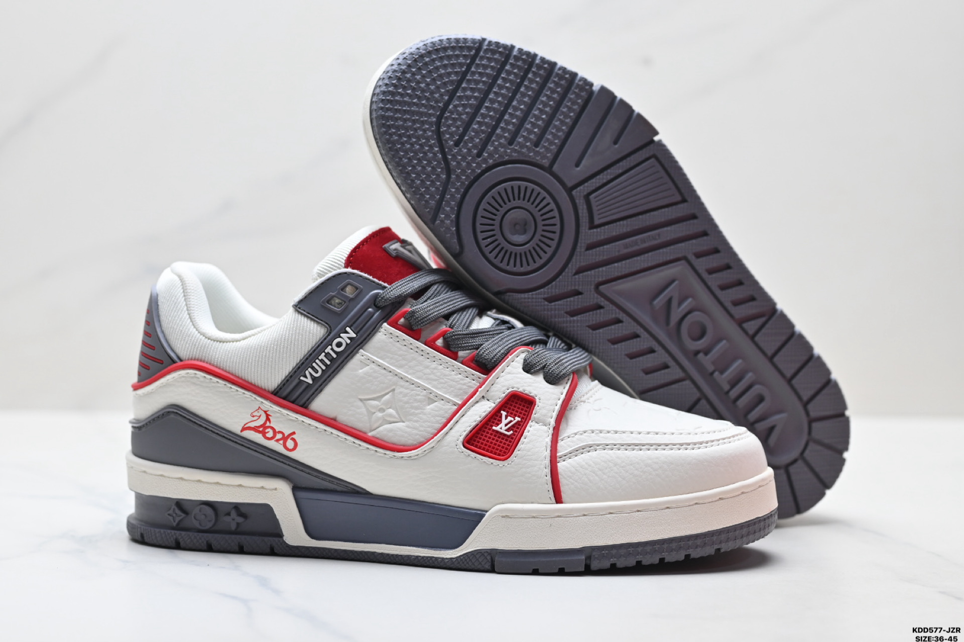 马年限定中国红礼盒Louis vuitton Trainer Sneaker Low 路易威登 休闲运动文化百搭板鞋-Top High Quatity Cheap Sneakers Fashion Clothing Clothes Bags handbags Shoes of all Brand wholesale With The best Quality And Beautiful Price from China Factory Chinese suppliers wholesaler seller 马年限定中国红礼盒Louis vuitton Trainer Sneaker Low 路易威登 休闲运动文化百搭板鞋