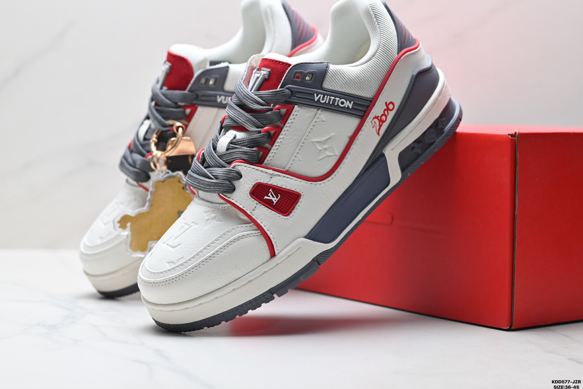 马年限定中国红礼盒Louis vuitton Trainer Sneaker Low 路易威登 休闲运动文化百搭板鞋-Top High Quatity Cheap Sneakers Fashion Clothing Clothes Bags handbags Shoes of all Brand wholesale With The best Quality And Beautiful Price from China Factory Chinese suppliers wholesaler seller 马年限定中国红礼盒Louis vuitton Trainer Sneaker Low 路易威登 休闲运动文化百搭板鞋
