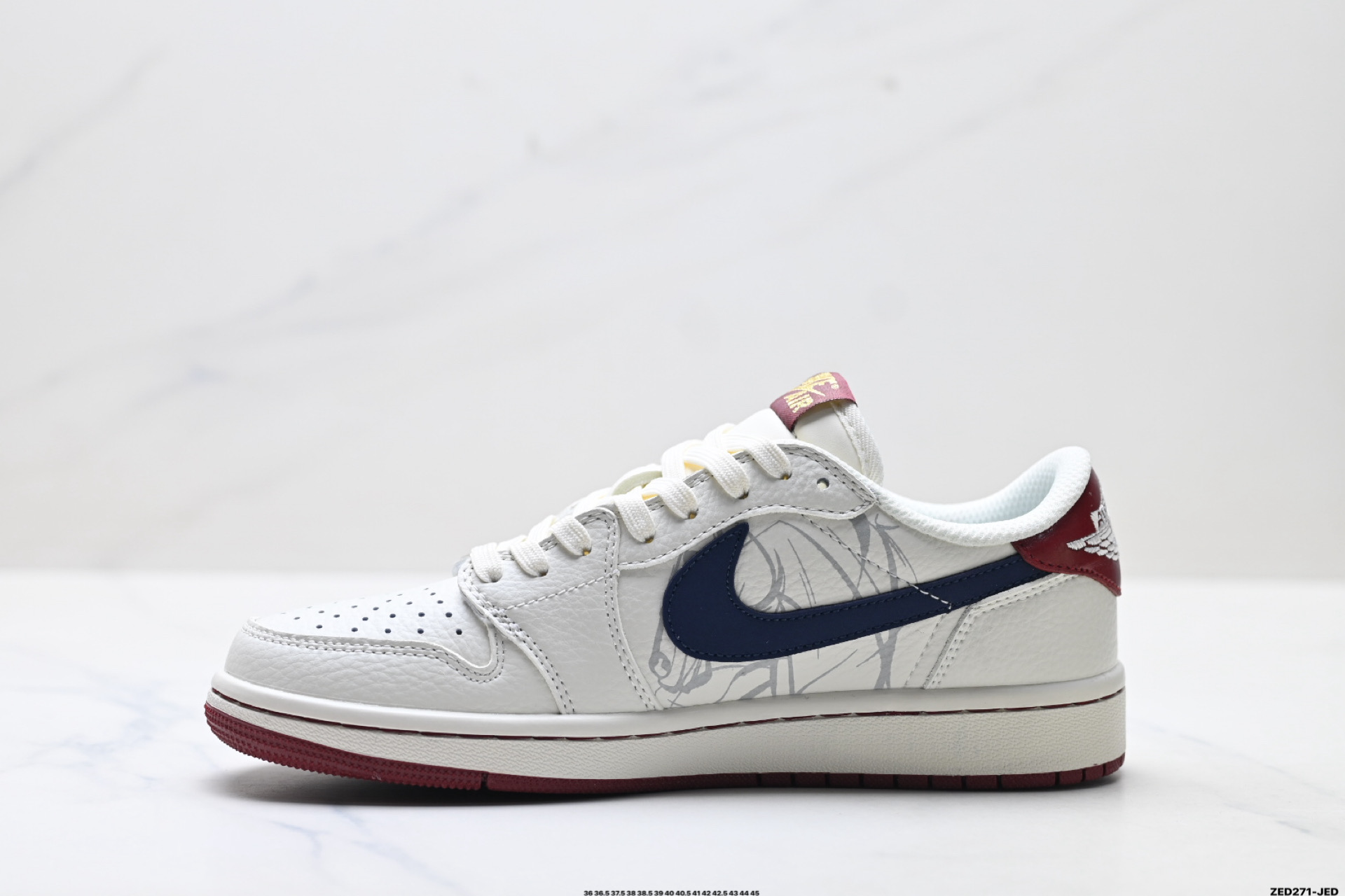 Nike Air Jordan 1 x Travis Scott AJ1倒勾 乔一倒钩 ‘DIY’定制 耐克 低帮文化篮球鞋 NH0601-064 Nike Air Jordan 1 x Travis Scott AJ1倒勾 乔一倒钩 ‘DIY’定制 耐克 低帮文化篮球鞋 NH0601-064