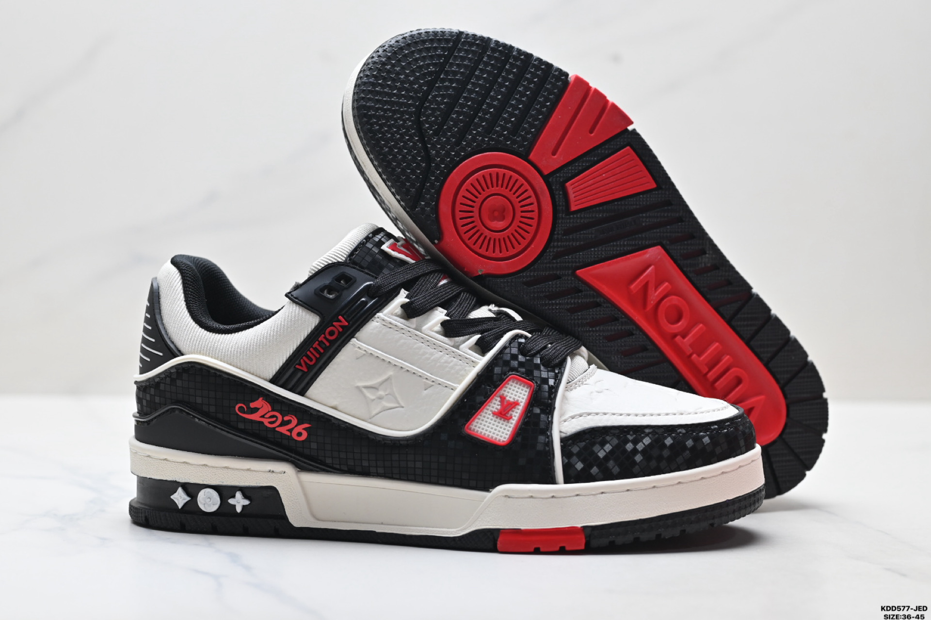 马年限定中国红礼盒Louis vuitton Trainer Sneaker Low 路易威登 休闲运动文化百搭板鞋-Top High Quatity Cheap Sneakers Fashion Clothing Clothes Bags handbags Shoes of all Brand wholesale With The best Quality And Beautiful Price from China Factory Chinese suppliers wholesaler seller 马年限定中国红礼盒Louis vuitton Trainer Sneaker Low 路易威登 休闲运动文化百搭板鞋