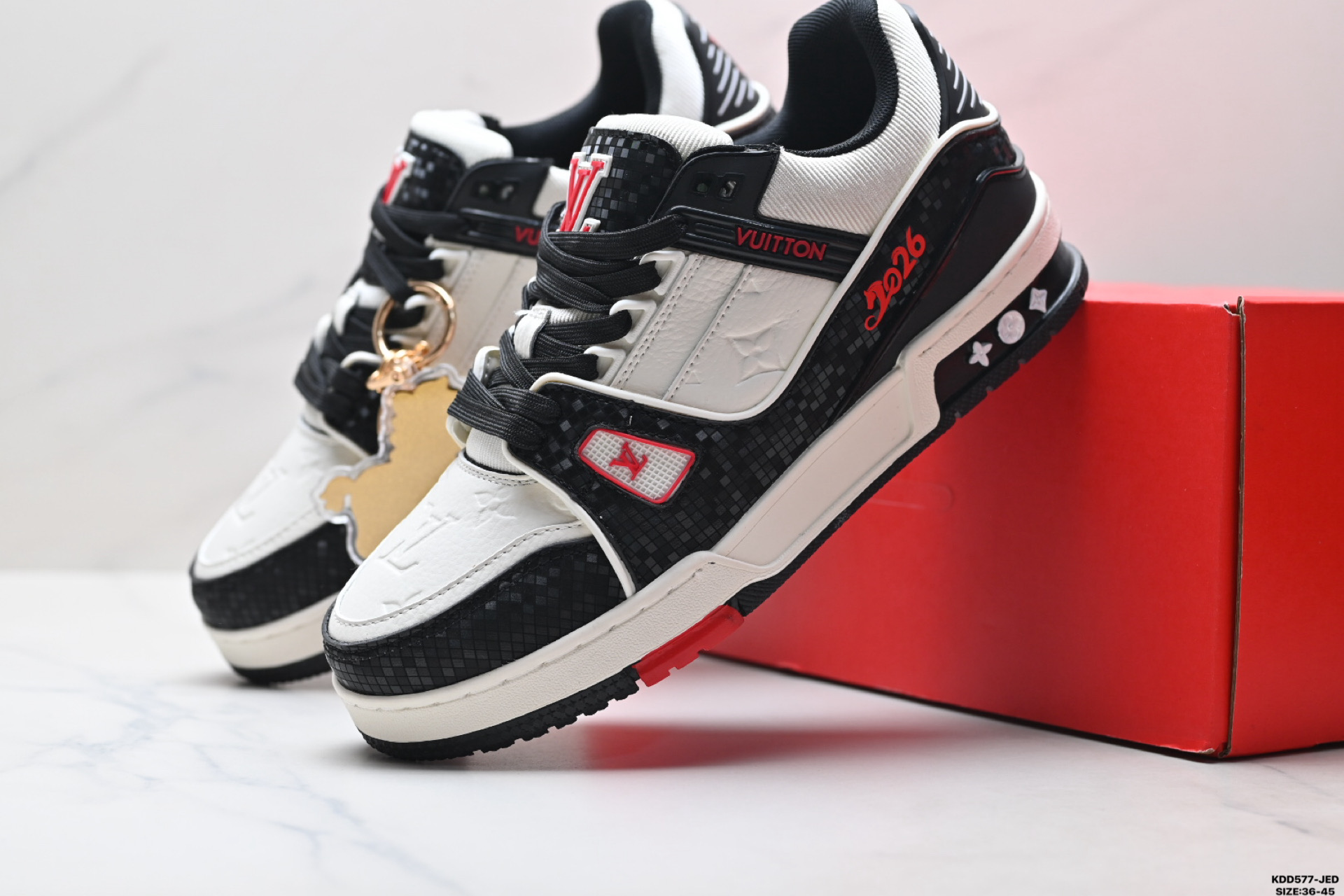 马年限定中国红礼盒Louis vuitton Trainer Sneaker Low 路易威登 休闲运动文化百搭板鞋-Top High Quatity Cheap Sneakers Fashion Clothing Clothes Bags handbags Shoes of all Brand wholesale With The best Quality And Beautiful Price from China Factory Chinese suppliers wholesaler seller 马年限定中国红礼盒Louis vuitton Trainer Sneaker Low 路易威登 休闲运动文化百搭板鞋