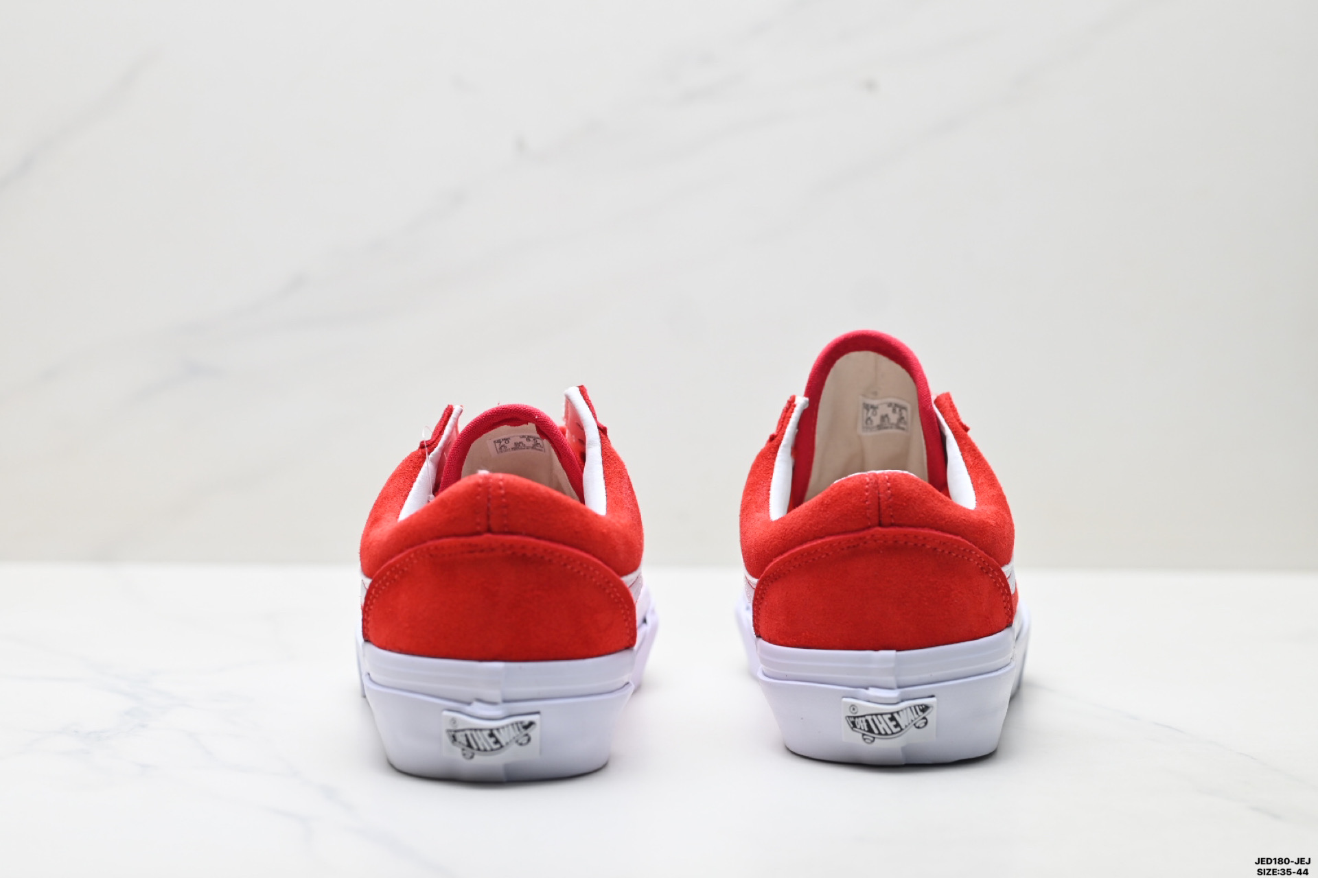 170 Vans Premium Old Skool 经典正红色麂皮拼接低帮男女同款板鞋