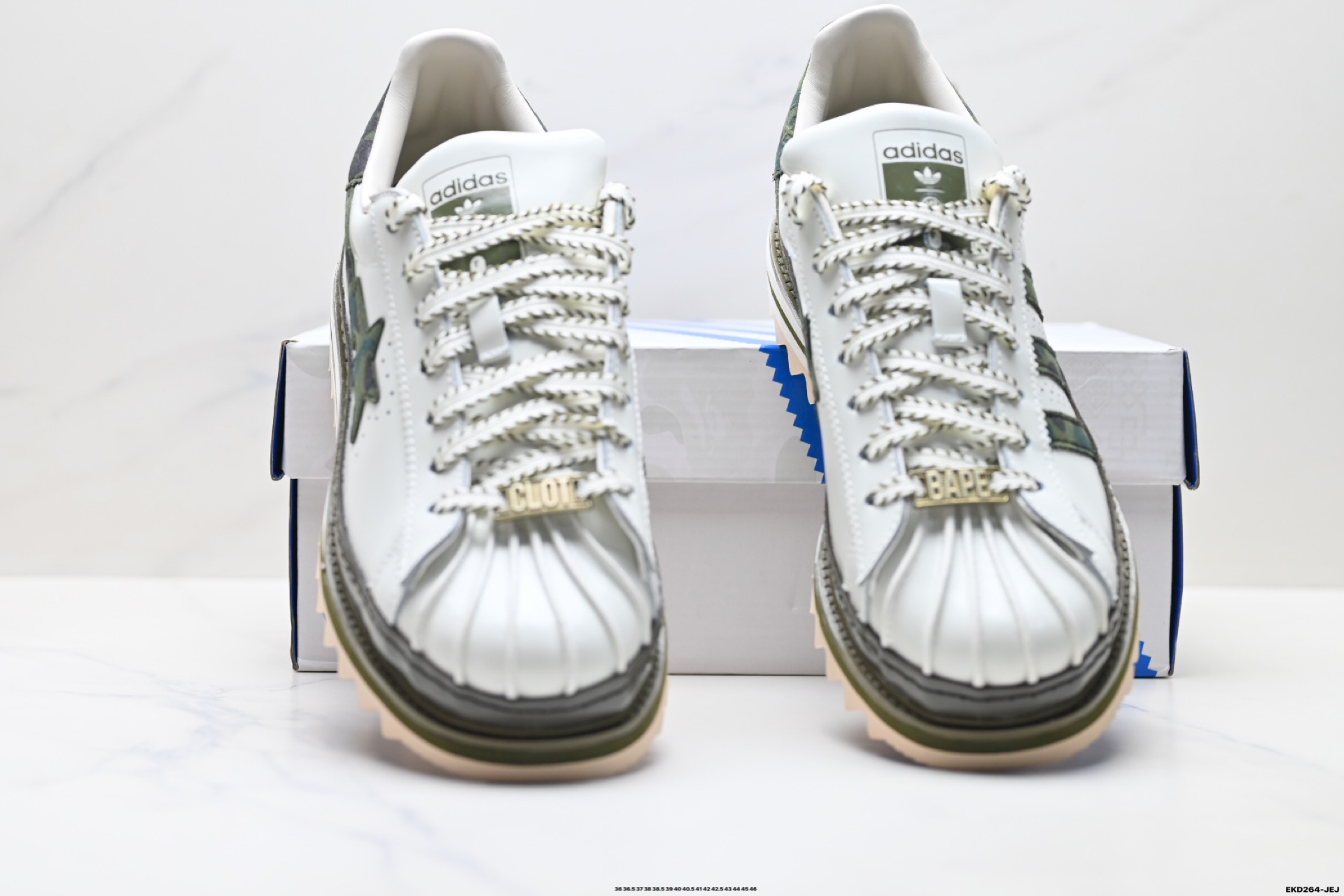 CLx Adidas Super陈冠希联名白绿色锯齿休闲板鞋 KJ1473-Top High Quatity Cheap Sneakers Fashion Clothing Clothes Bags handbags Shoes of all Brand wholesale With The best Quality And Beautiful Price from China Factory Chinese suppliers wholesaler seller CLx Adidas Super陈冠希联名白绿色锯齿休闲板鞋 KJ1473