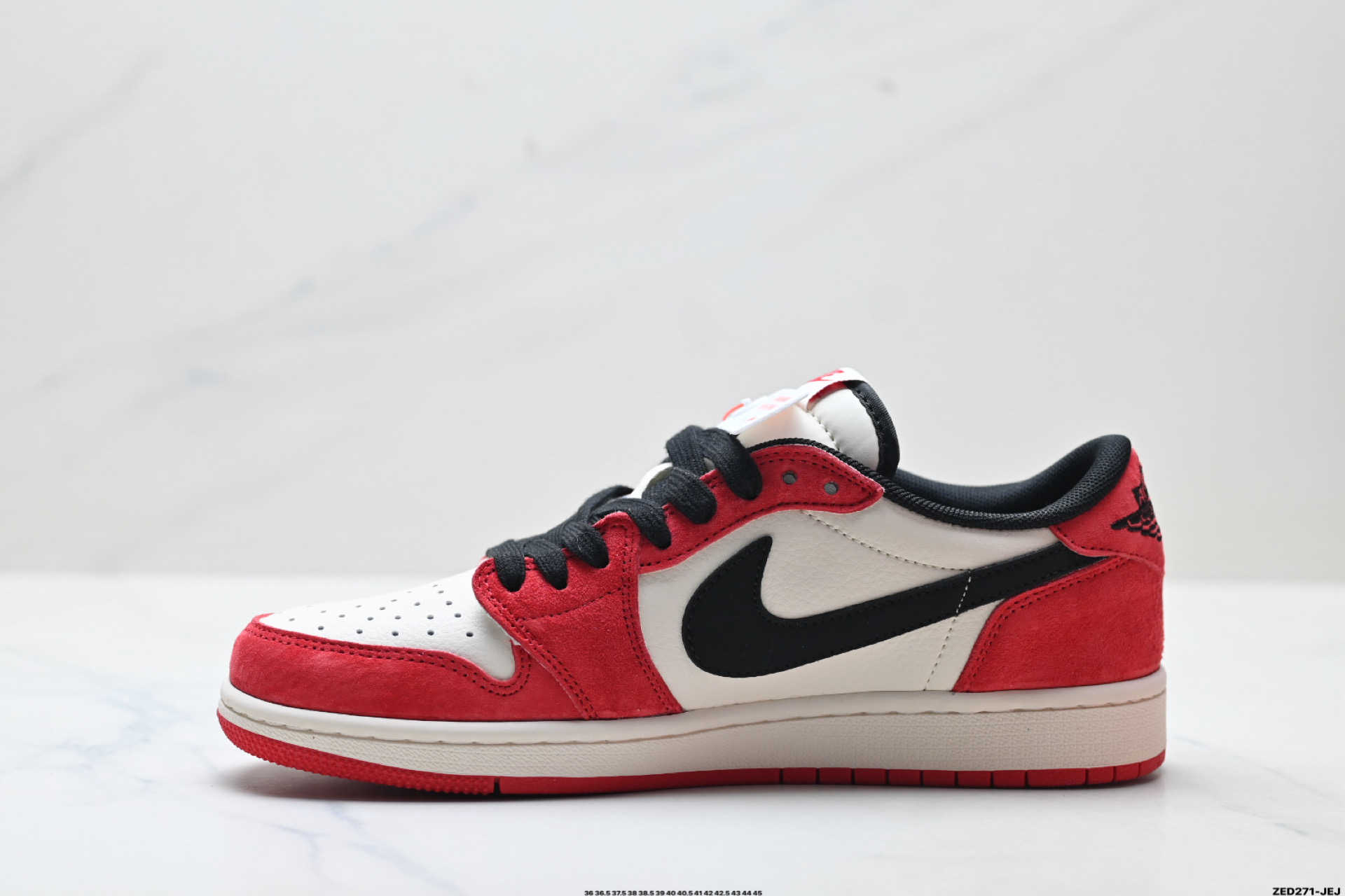 280 Nike Air Jordan 1 x Travis Scott AJ1倒勾 乔一倒钩 ‘DIY’定制 耐克 低帮文化篮球鞋 QW5288-142