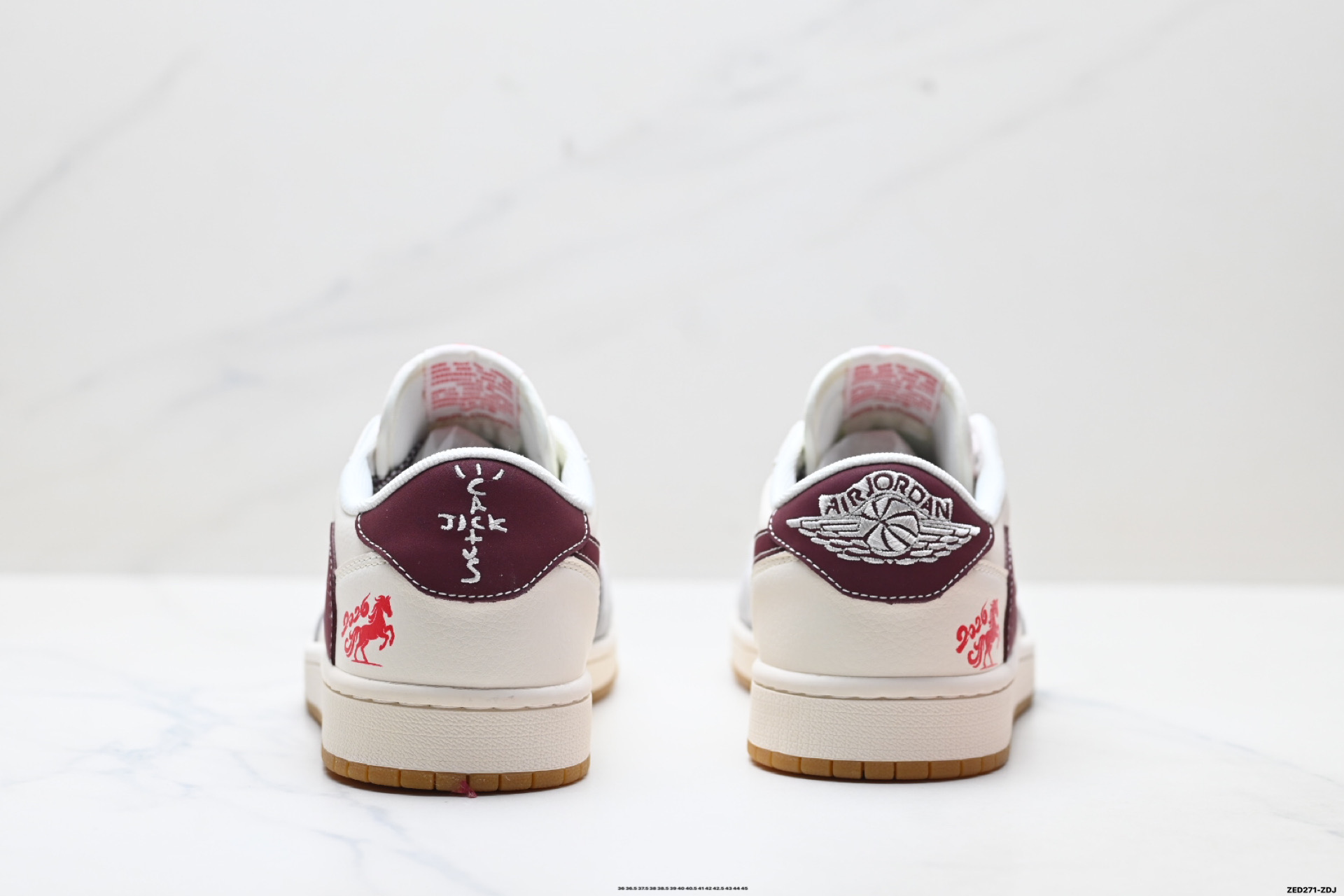 Nike Air Jordan 1 x Travis Scott AJ1倒勾 乔一倒钩 ‘DIY’定制 耐克 低帮文化篮球鞋 MY9969-802