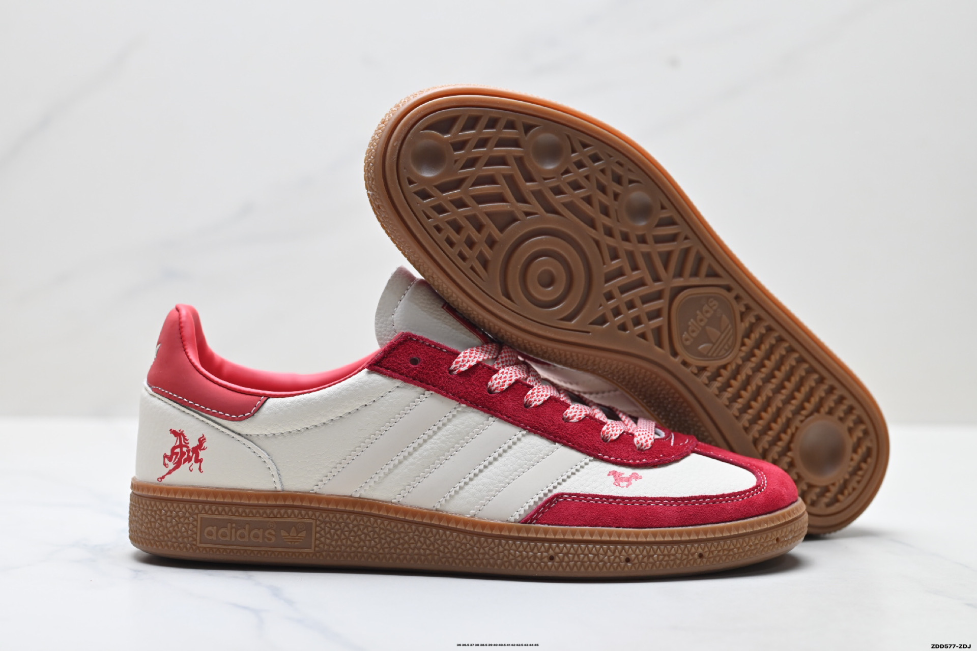 250 Adidas Originals Handball Spezial ‘DIY‘定制系列 阿迪达斯 三叶草百搭低帮休闲运动板鞋 SD6833