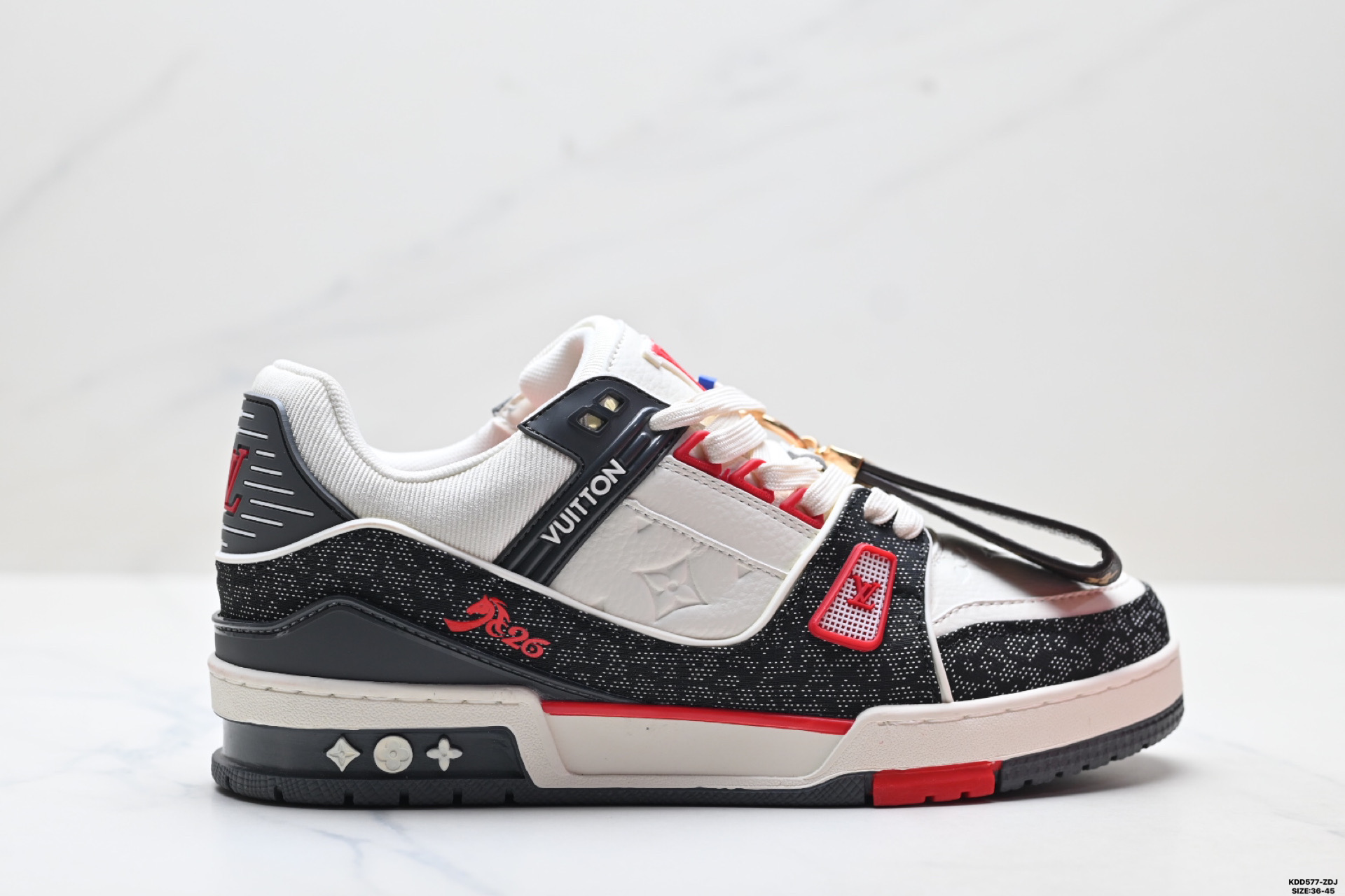 490 马年限定中国红礼盒Louis vuitton Trainer Sneaker Low 路易威登 休闲运动文化百搭板鞋-Chinese UA Cheap High Quatity Brand Clothes Bags handbags Sneakers wholesale wholesaler seller from China Factory suppliers Fashion Clothing Shoes best Quality Beautiful Price 490 马年限定中国红礼盒Louis vuitton Trainer Sneaker Low 路易威登 休闲运动文化百搭板鞋