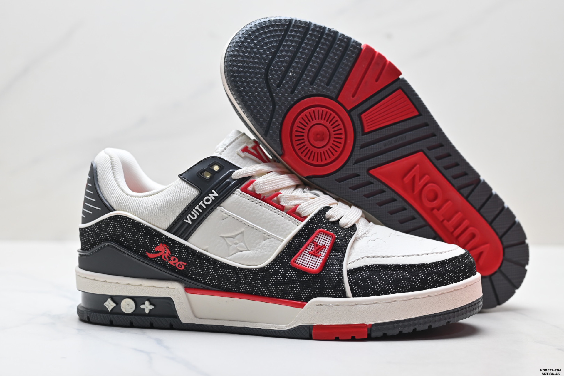 490 马年限定中国红礼盒Louis vuitton Trainer Sneaker Low 路易威登 休闲运动文化百搭板鞋-Chinese UA Cheap High Quatity Brand Clothes Bags handbags Sneakers wholesale wholesaler seller from China Factory suppliers Fashion Clothing Shoes best Quality Beautiful Price 490 马年限定中国红礼盒Louis vuitton Trainer Sneaker Low 路易威登 休闲运动文化百搭板鞋
