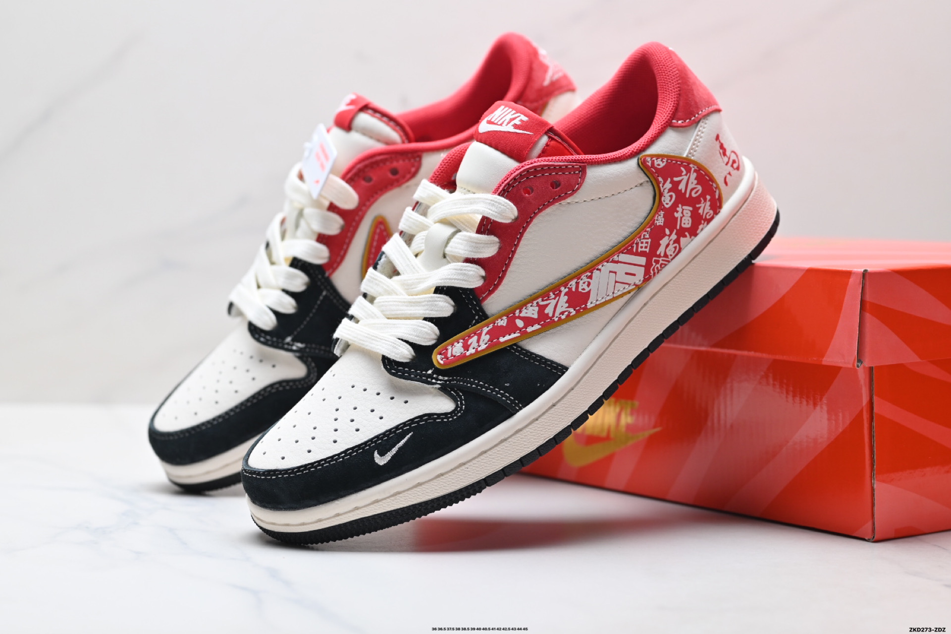 Nike Air Jordan 1 x Travis Scott AJ1倒勾 乔一倒钩 ‘DIY’定制 耐克 低帮文化篮球鞋 HG0026-025