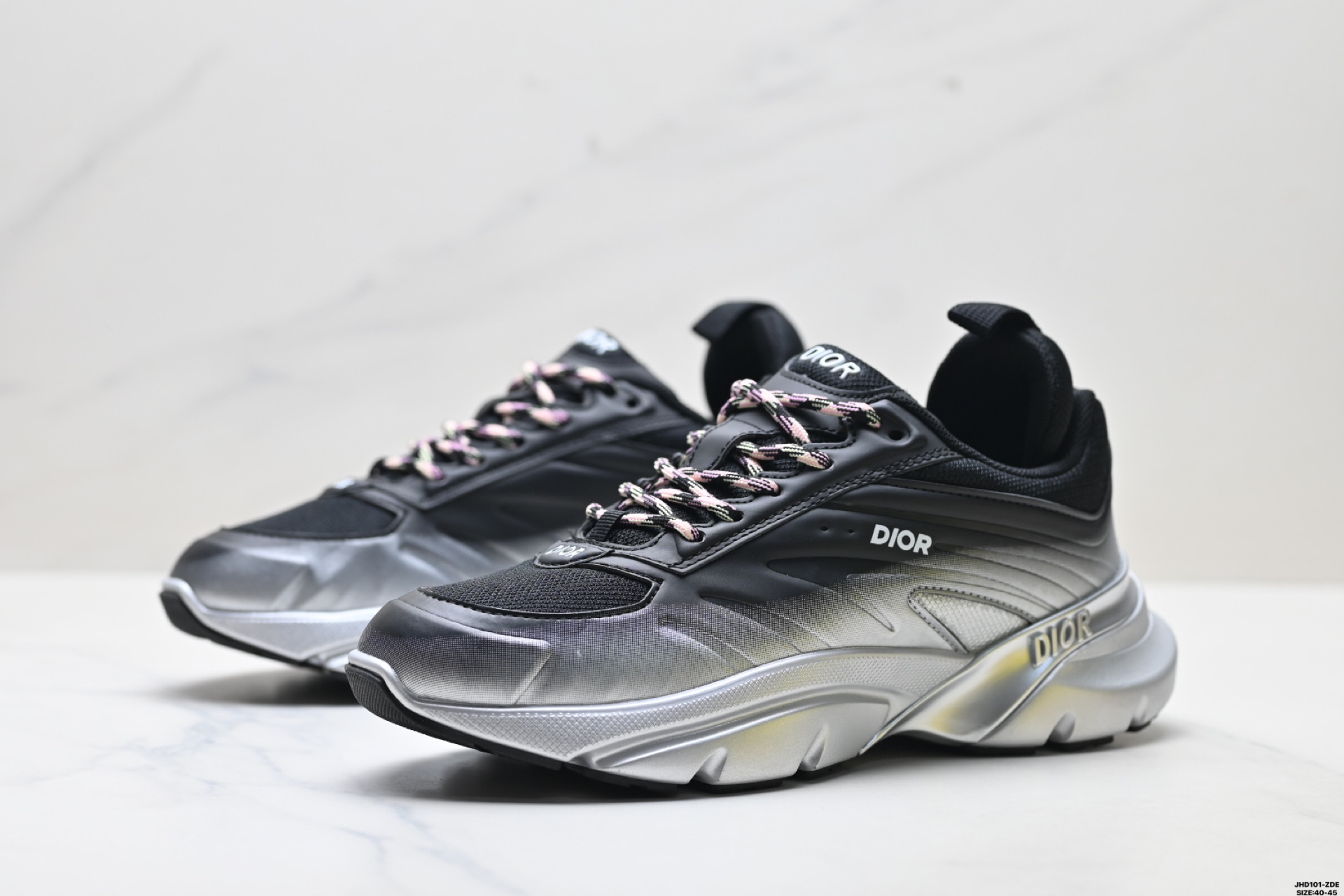 210 Dior迪奥 Blade Runner Microfiber Me B44 复古休闲老爹鞋