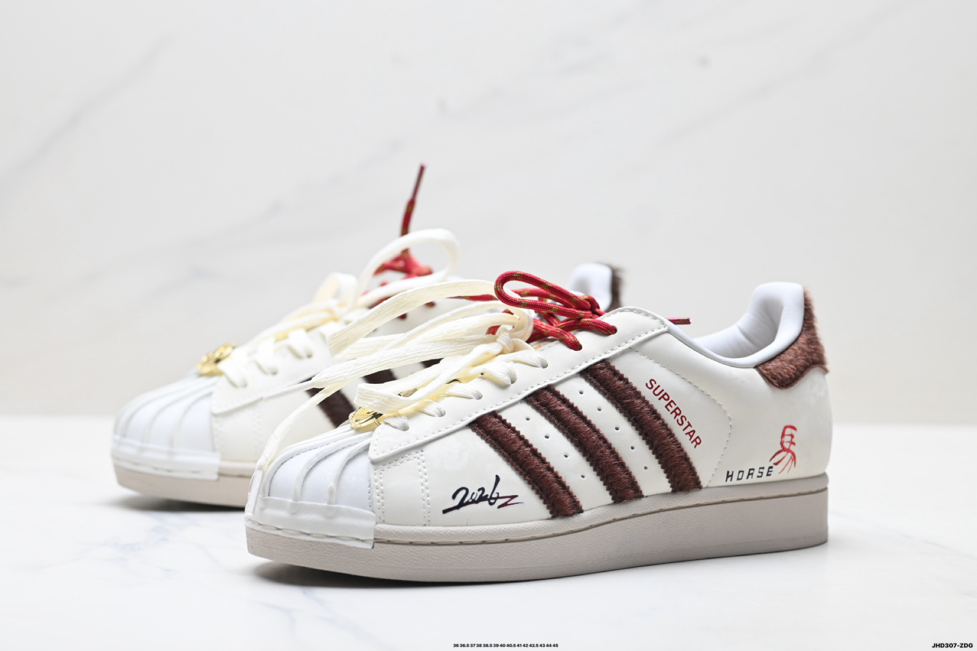 Adidas Originals Super贝壳头‘DIY’定制系列 阿迪达斯 低帮经典百搭休闲运动板鞋 KJ6293