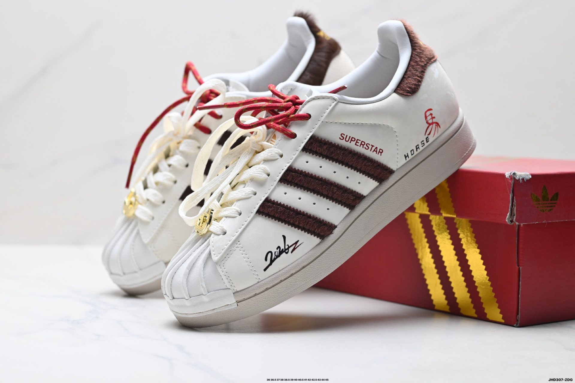 Adidas Originals Super贝壳头‘DIY’定制系列 阿迪达斯 低帮经典百搭休闲运动板鞋 KJ6293
