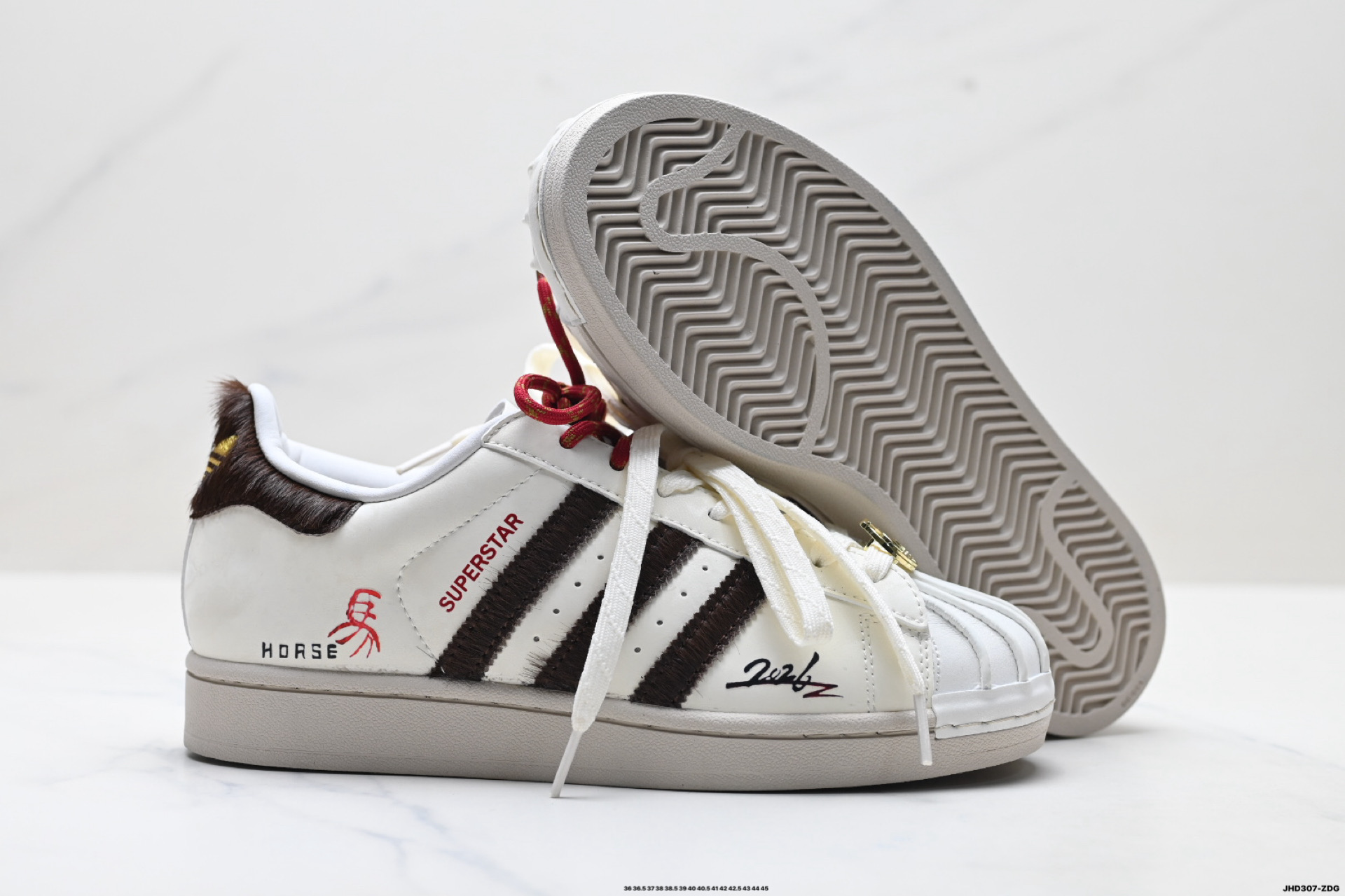 Adidas Originals Super贝壳头‘DIY’定制系列 阿迪达斯 低帮经典百搭休闲运动板鞋 KJ6293