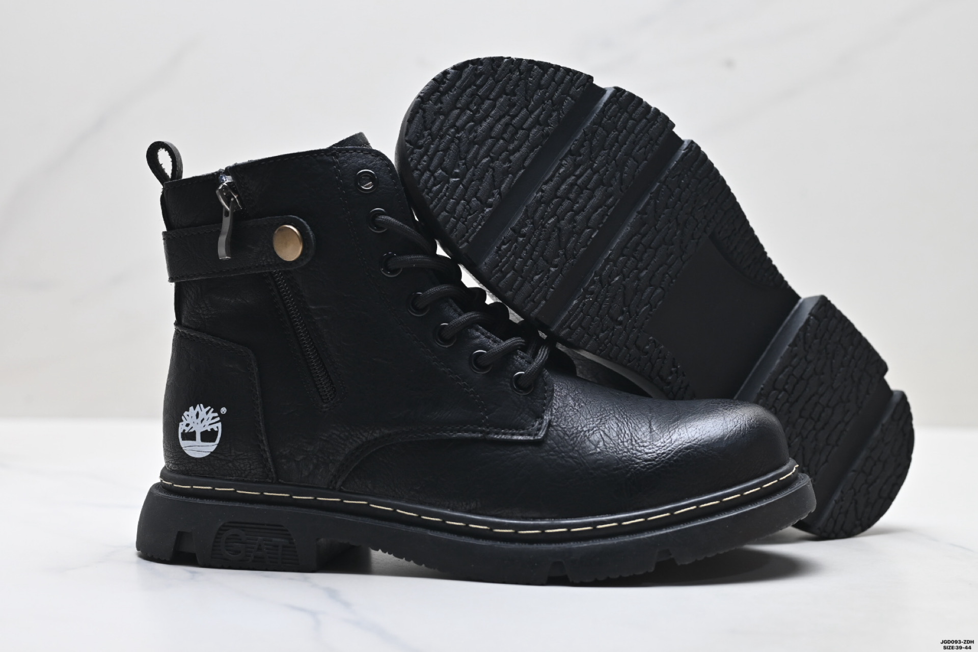 Timberland添柏岚 WATERPROOF THIN 皮革 耐磨增高舒适 中帮户外靴
