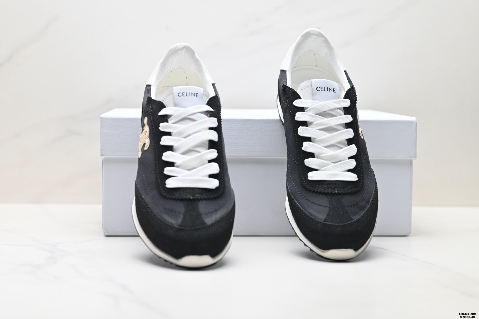 400 CELINE赛琳 Triomphe Racer 小牛皮 圆头系带1cm 低帮 生活休闲鞋女款-Chinese UA Cheap High Quatity Brand Clothes Bags handbags Sneakers wholesale wholesaler seller from China Factory suppliers Fashion Clothing Shoes best Quality Beautiful Price 400 CELINE赛琳 Triomphe Racer 小牛皮 圆头系带1cm 低帮 生活休闲鞋女款